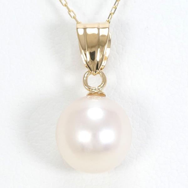 18K Yellow Gold Pearl Necklace for Women - Elegant Luxury Jewelry Gift for Wedding, Anniversary & Special Occasions