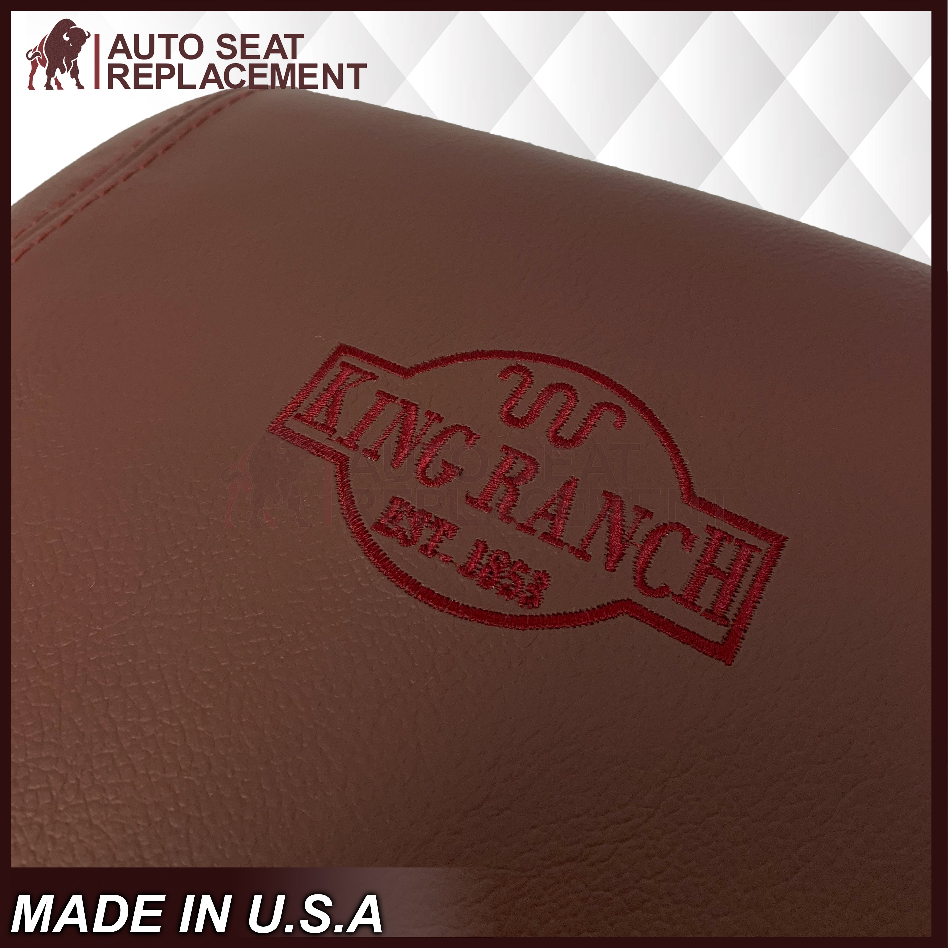 2011-2014 Ford F-250 King Ranch Genuine Leather Replacement Center Console Lid & Armrest Cover - Premium Upgrade for Truck Interior Comfort (Perfect for Road Trips & Daily Commutes)
