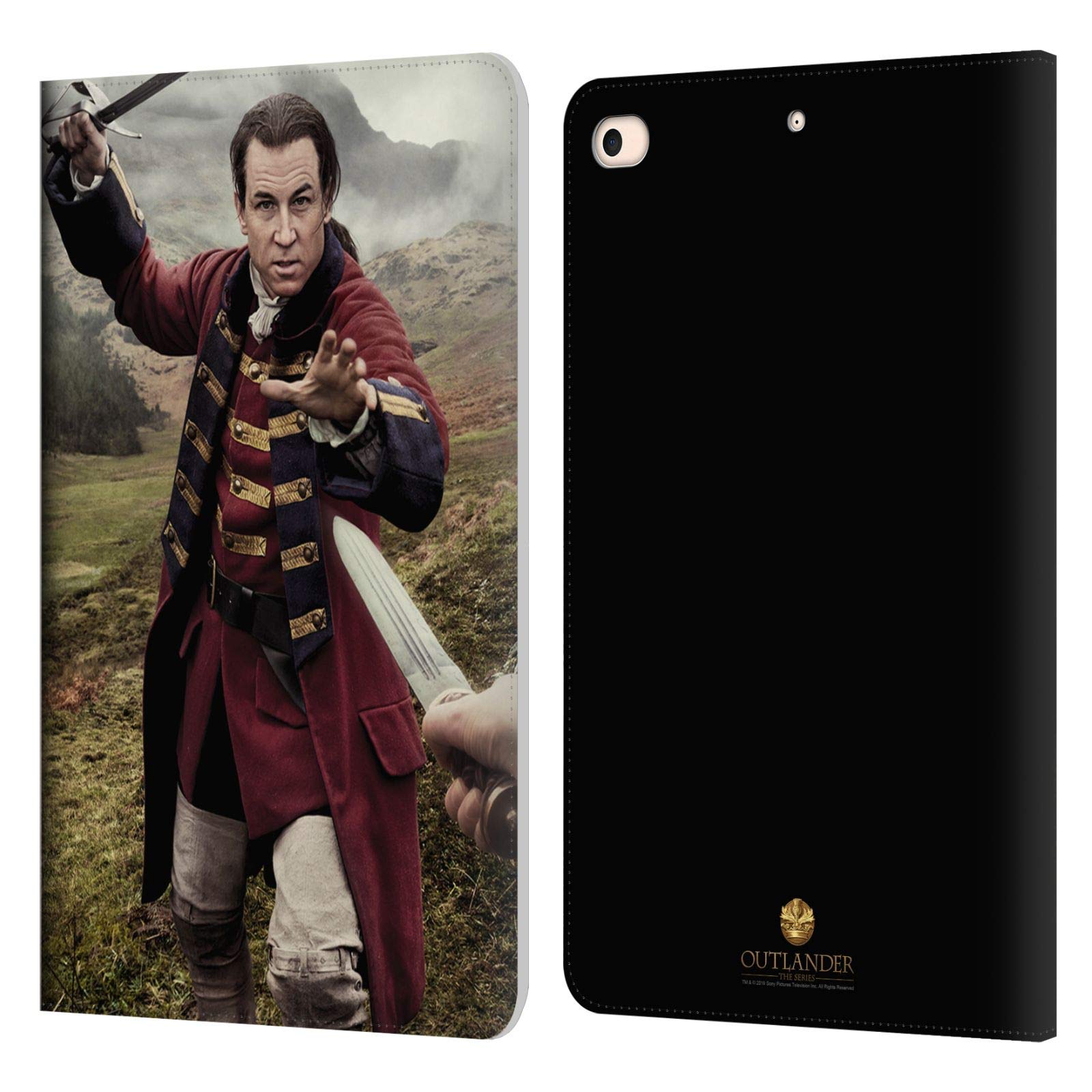 Outlander Jonathan Randall Leather Book Wallet Case for iPad Mini (2019) | Officially Licensed by Head Case Designs | Perfect for Reading, Travel & Daily Use
