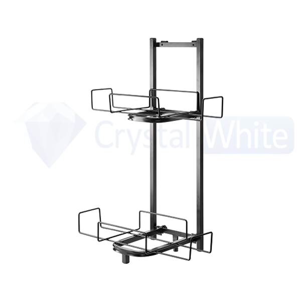 Oates Platinum Janitor Cart MKII - Heavy Duty Cleaning Cart with 3 Shelves & Utility Hooks for Commercial & Industrial Use - Perfect for Schools, Hospitals, and Office Cleaning