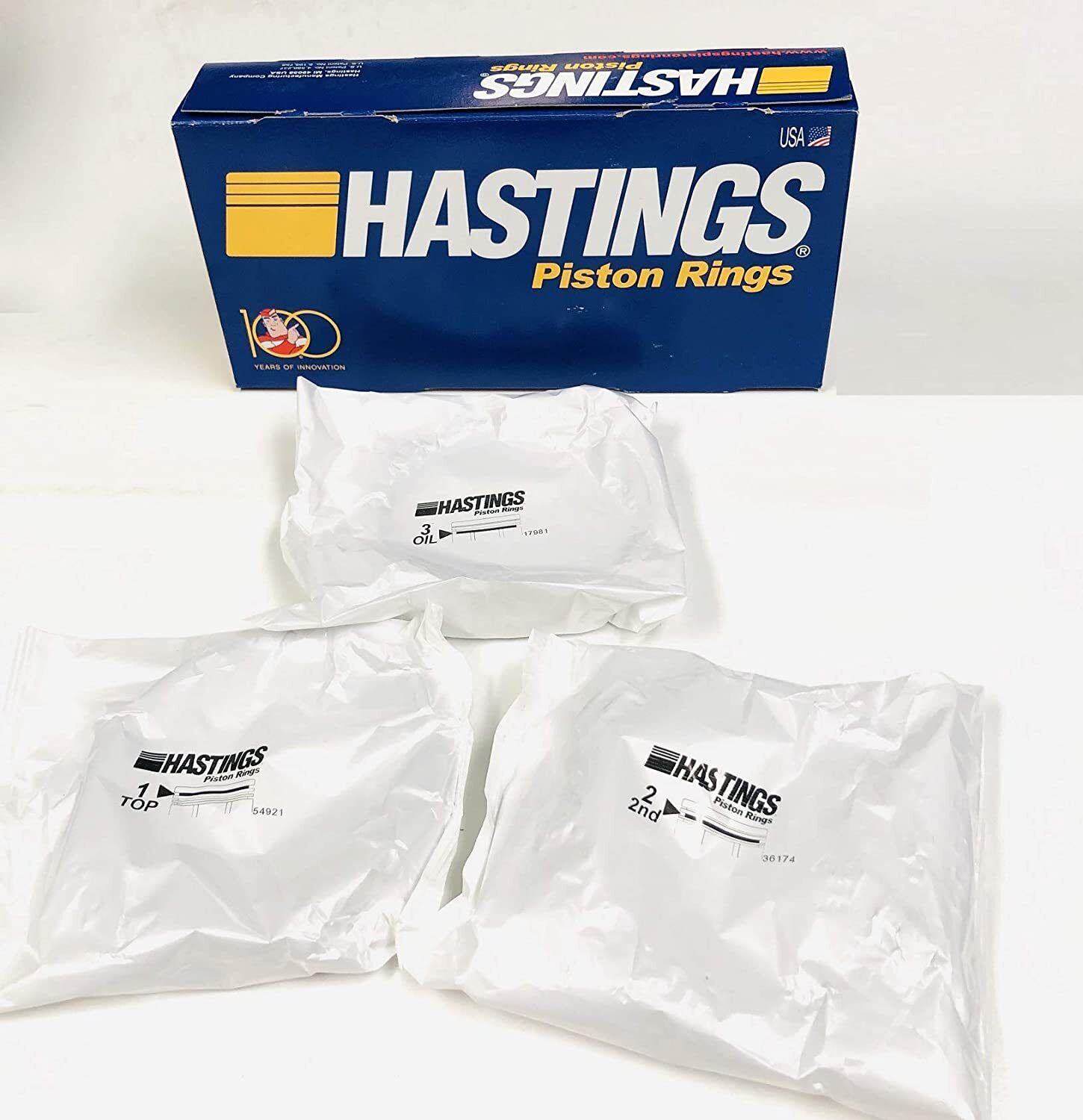 SPEED PRO Hypereutectic Dished Pistons with CAST Rings Kit for Chevy 400 - Compatible with 5.7 Rods 030 - High Performance Engine Upgrade for Racing & Street Use