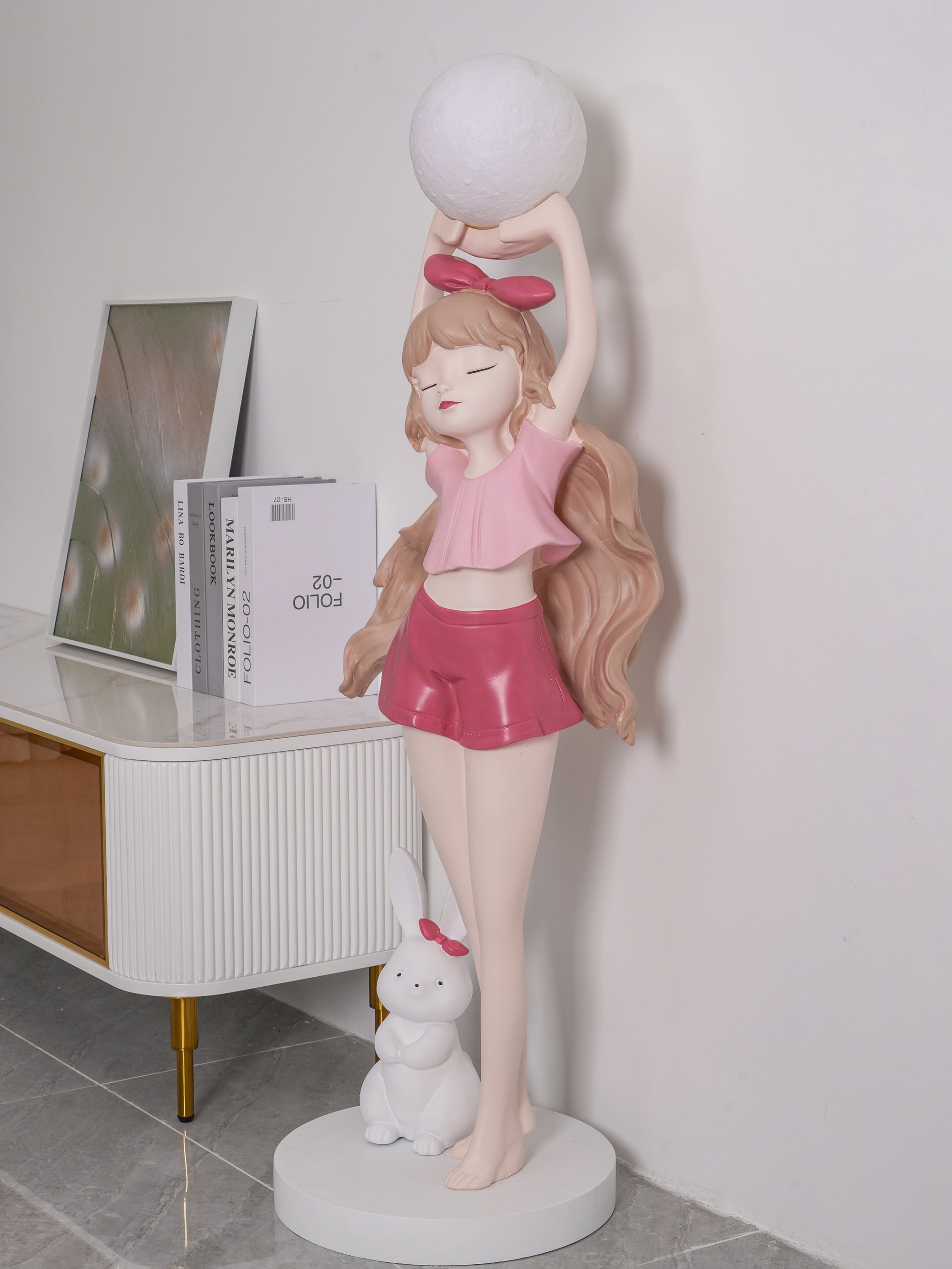 Elegant Ballet Girl Floor Lamp - Adjustable LED Dancer Light for Bedroom, Living Room & Nursery - Perfect for Kids Room Decor & Dance Studio Lighting