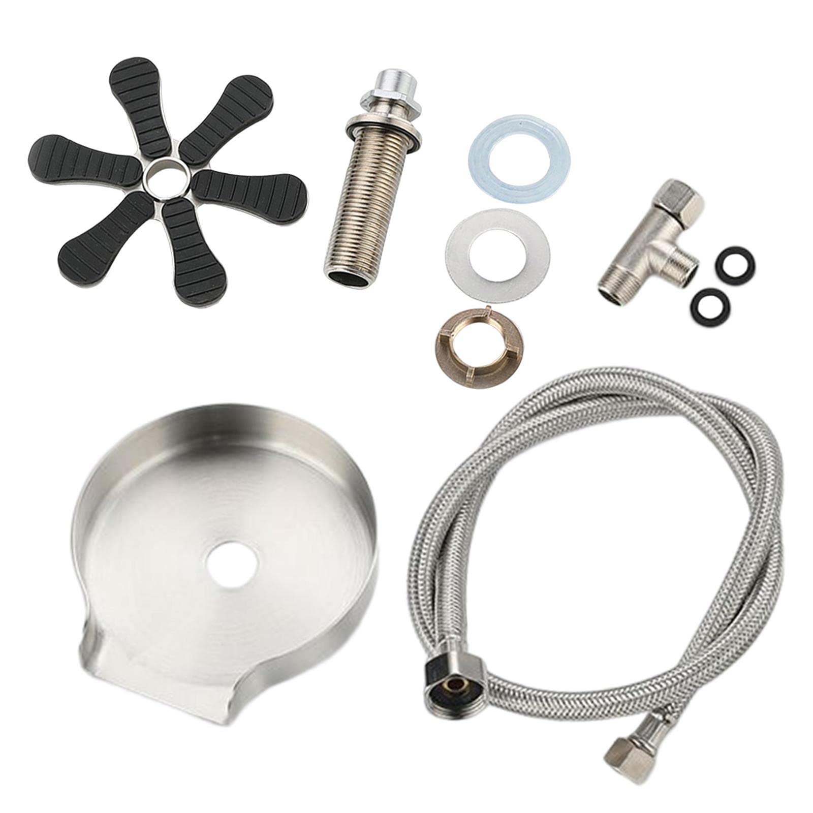 DIY Sink Faucet Rinser Kit - 20mm T Adapter with Powerful High Pressure Water Jets for Glass Cleaning | Perfect for Bars, Coffee Shops & Home Kitchen Use
