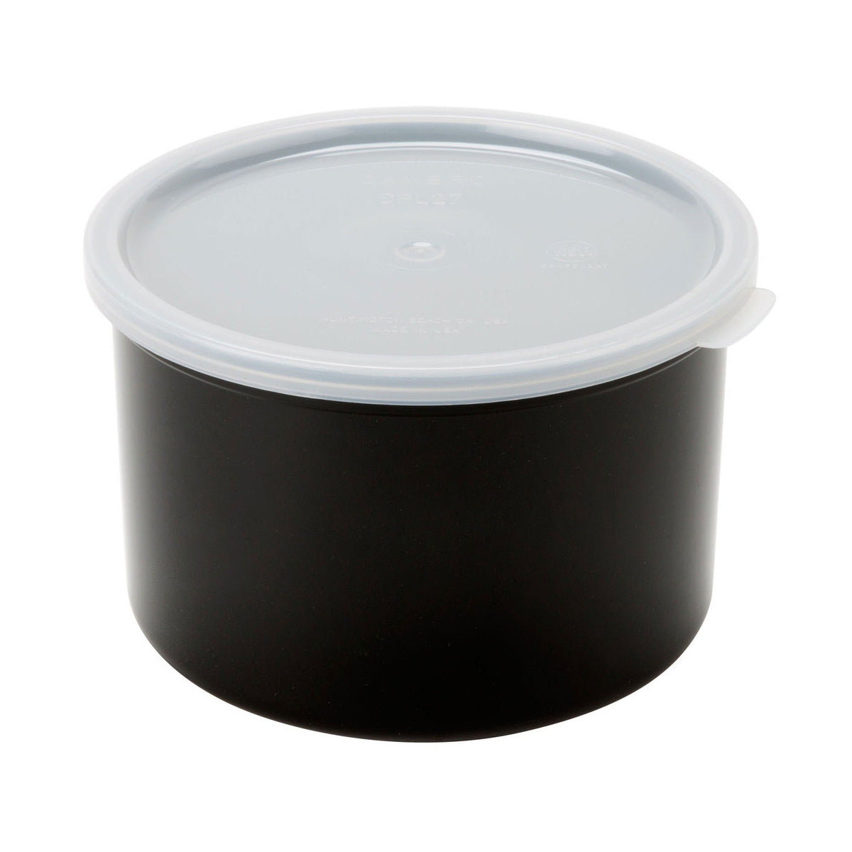 Cambro CP15110 1.5 Quart Black Food Storage Container with Lid - Perfect for Meal Prep, Restaurant Use & Home Kitchen Organization