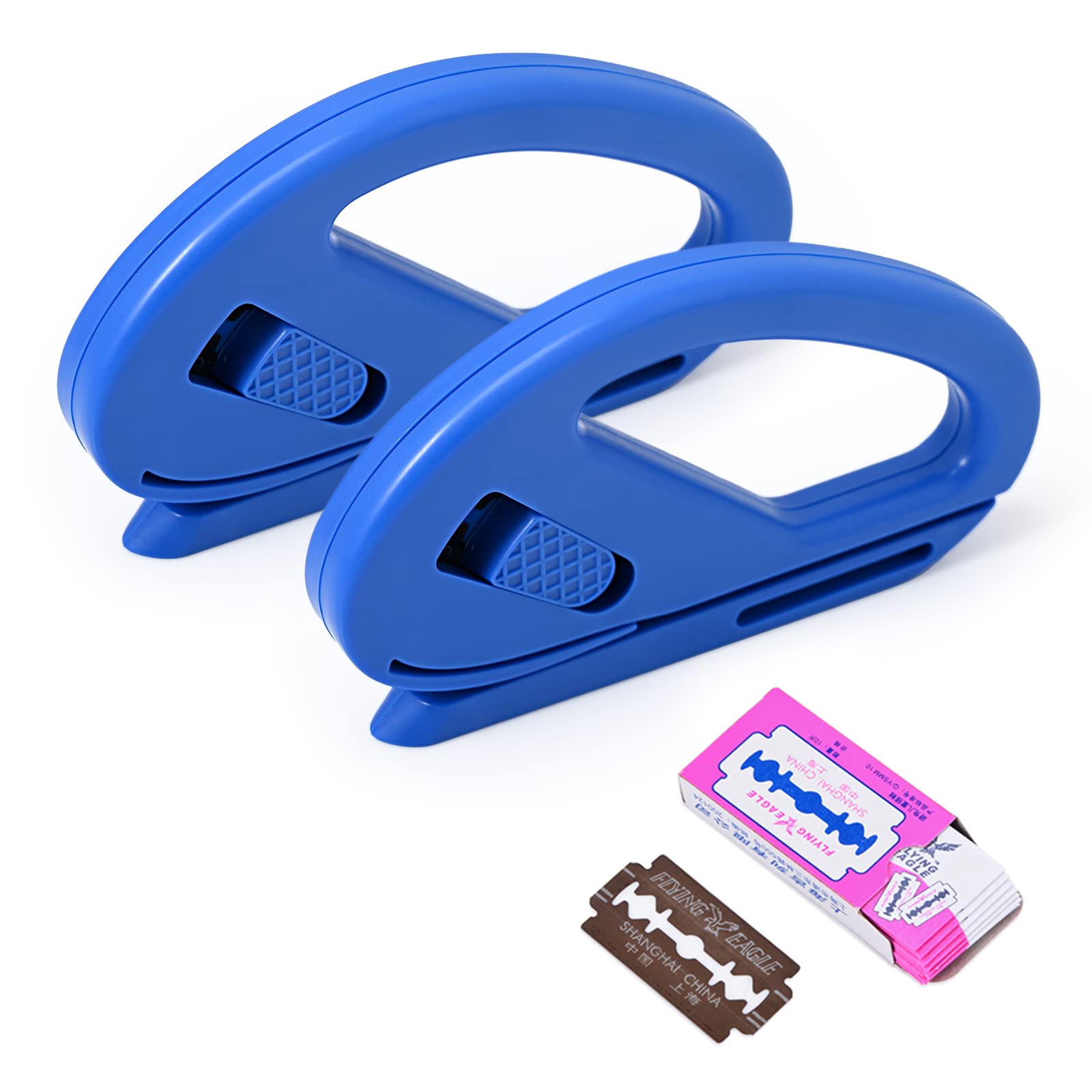 Gomake Wrapping Paper Cutter - Safety Vinyl Film Cutter & Letter Opener for Holiday, Birthday, Christmas Gifts - Blue Craft Knife for Wrapping Paper, Vinyl Wrap, Wallpaper | Perfect for DIY Gift Wrapping, Home Decor Projects & Crafting