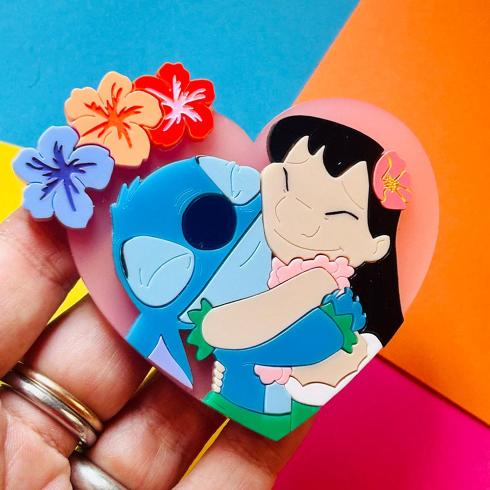 Best Friends Forever Acrylic Brooch - Cute Cartoon Collection by Makokot Design - Perfect for Gifts, Jewelry Accessories & Outfit Decoration