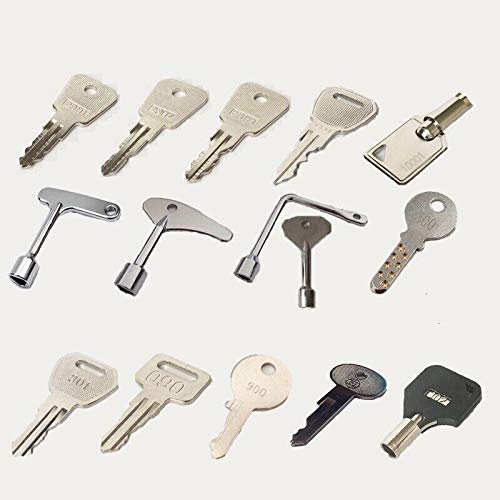 15-Piece Lift & Elevator Key Set - 2801, 2802, 2803 Control Keys for Machine Room Access | Perfect for Maintenance Technicians, Building Managers & Emergency Repairs