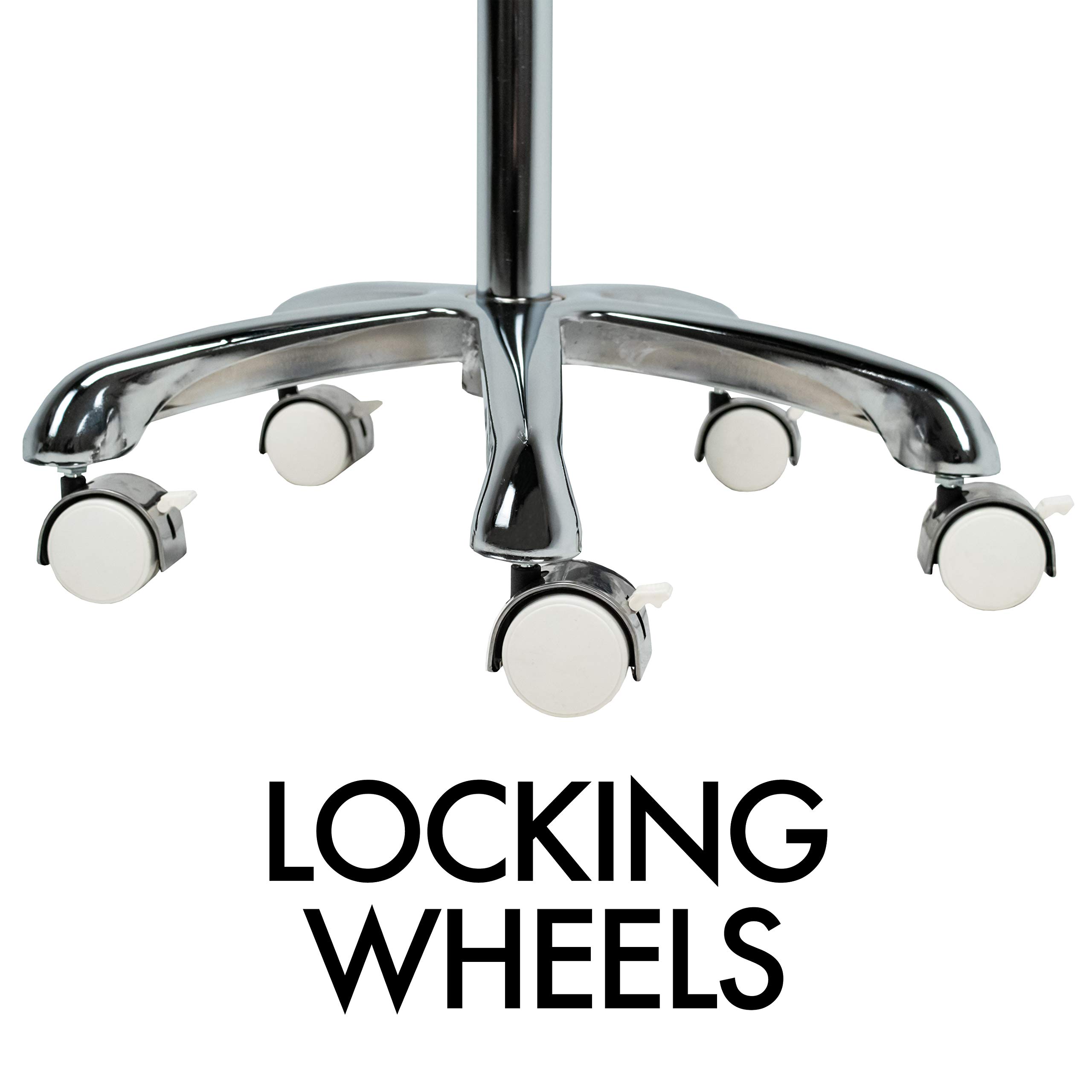 Heavy-Duty Adjustable Gooseneck Floor Stand with VESA Mount & Storage Basket - Compatible with iPad 7th/8th/9th Gen 10.2