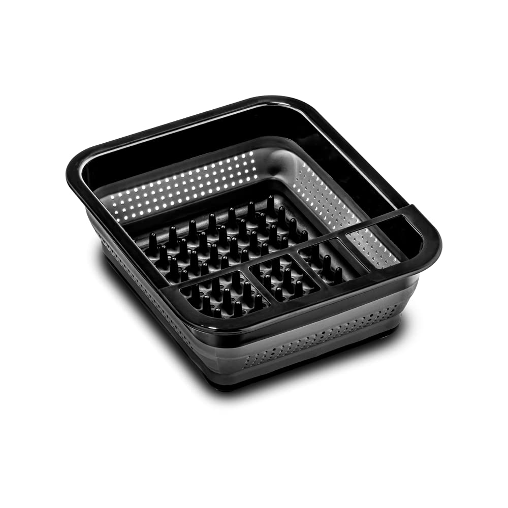 MadeSmart Collapsible Dish Rack - Antimicrobial & Portable for Kitchen & Camping