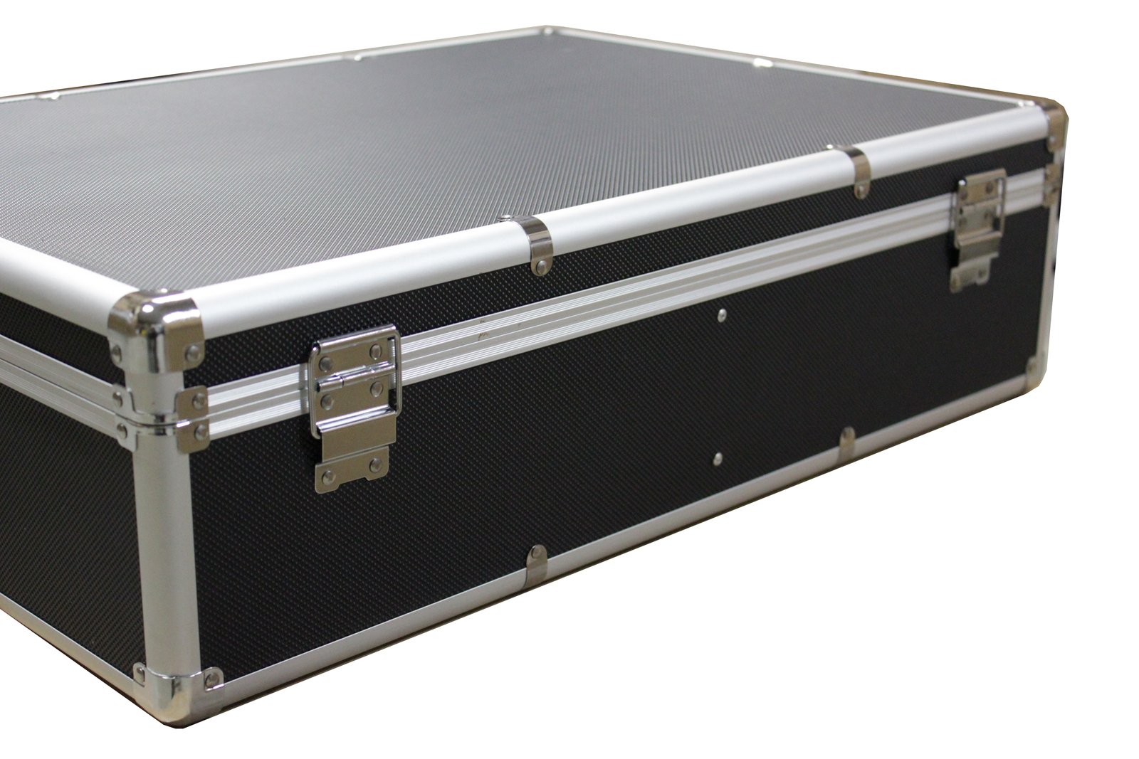 Premium Aluminum CD DVD Storage Case - Holds 1000 Discs, Black Organizer Box with Hanging Sleeves, MegaDisc Compatible - Perfect for Home Media Collections & Office Organization