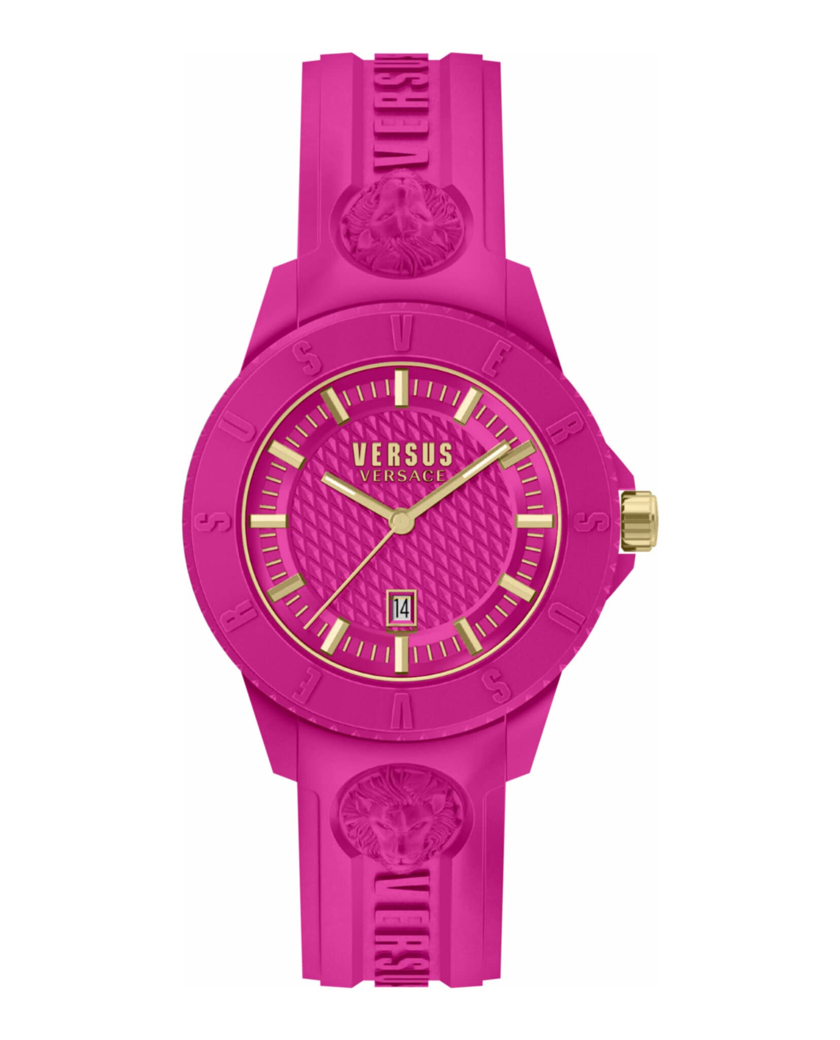 Versus Versace Tokyo R Collection Luxury Men's Watch - Pink Strap, Pink Case & Dial - Perfect for Formal Events, Gifts & Fashion Accessories