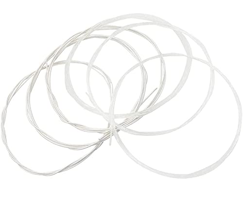5 Sets of 6 Classical Guitar Strings (3 Clear Nylon & 3 Nylon Core Alloy Wound) - Premium Acoustic Guitar Strings for Beginners & Professionals - Perfect for Practice, Performances & Studio Recording