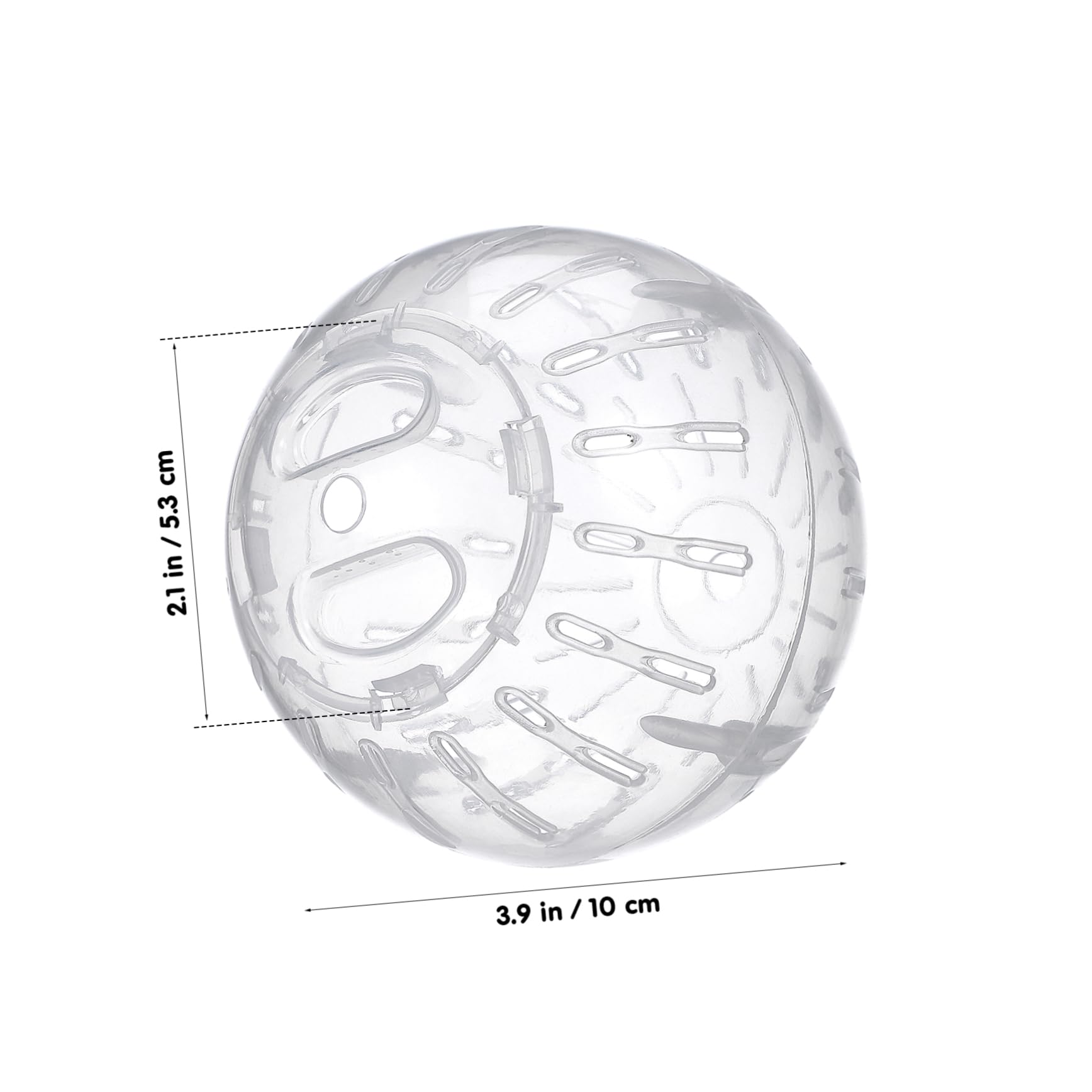 Small Animal Exercise Ball - 10cm Hamster Running Ball for Guinea Pigs, Mice & Tiny Pets | Durable Plastic Play Ball for Indoor Exercise & Fun Activities | Perfect for Playtime, Training & Pet Enrichment