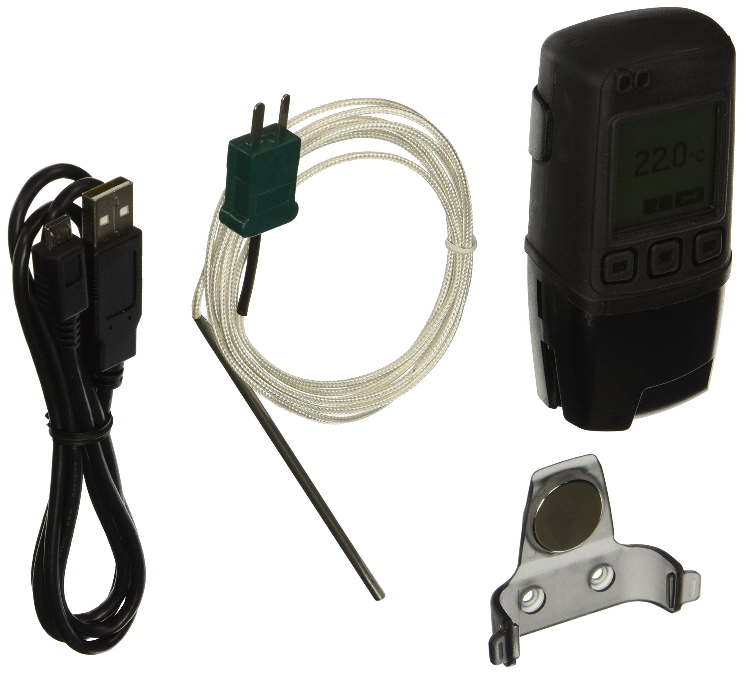 Lascar Electronics EL-GFX-TC USB Temperature Data Logger with Graphic LCD Screen - Single Thermocouple for Industrial Monitoring & HVAC Systems