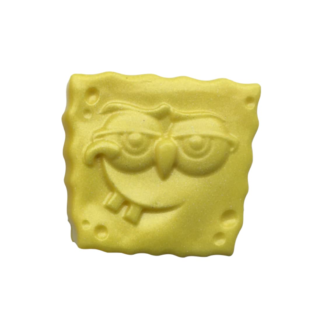 SpongeBob Handmade Natural Soap for Kids - Pack of 3 (70g Each) | Assorted Fragrances, Paraben & SLS Free | Perfect for Bath Time, Birthday Gifts & Raksha Bandhan Presents