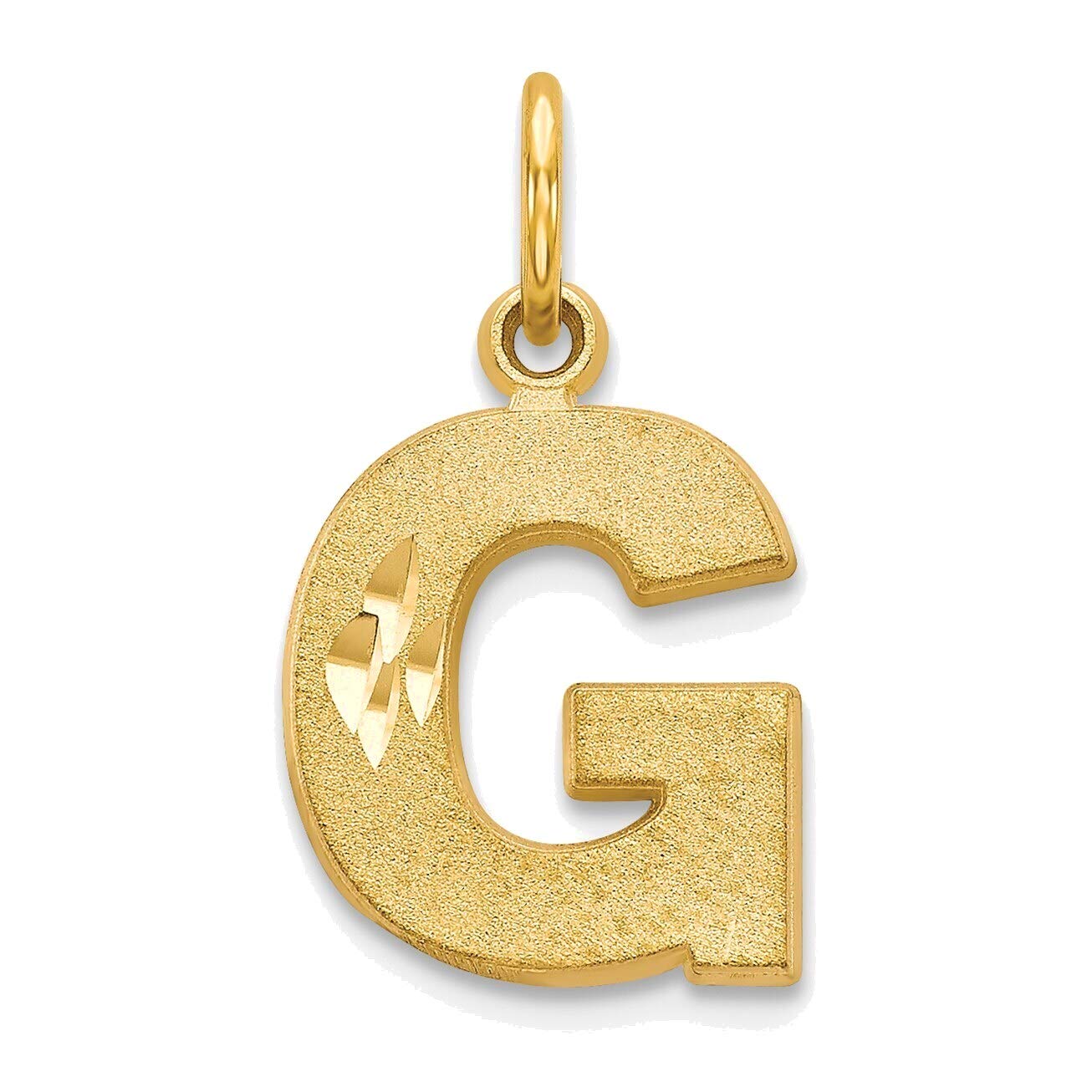 14K Yellow Gold Initial G Charm Necklace for Women - Personalized Name Jewelry Gift for Birthday, Anniversary & Valentine's Day