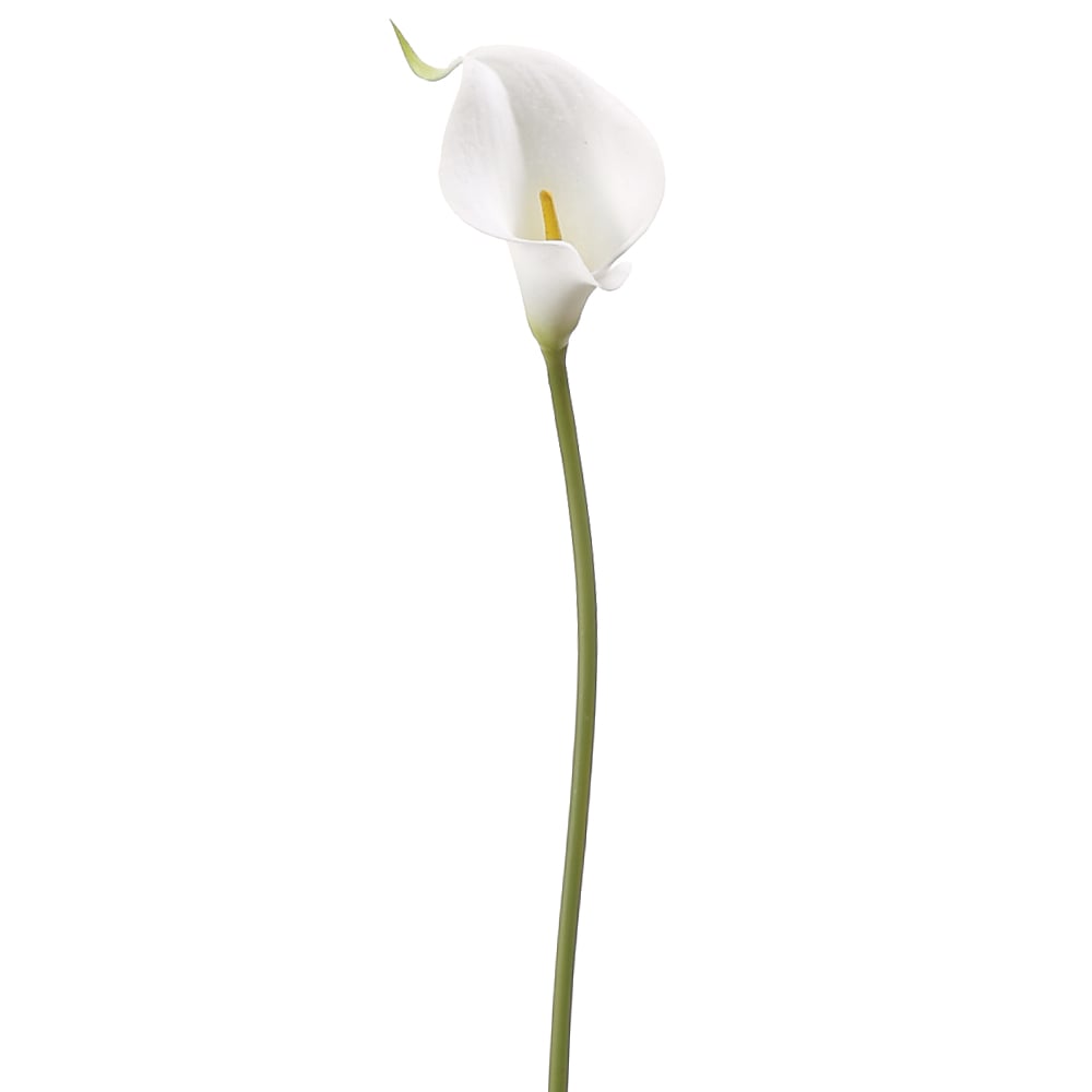 15 Pack White Silk Mini Calla Lily Flower Sprays - Realistic Artificial Flowers for Wedding Bouquets, Home Decor, and Floral Arrangements