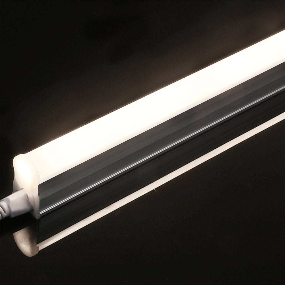 10Pcs Pack 2FT/3FT/4FT AC/DC 12-36V T5 LED Tube Lights with Milky White Cover - Energy Efficient Lighting for Home, Office, and Garage - Free Shipping
