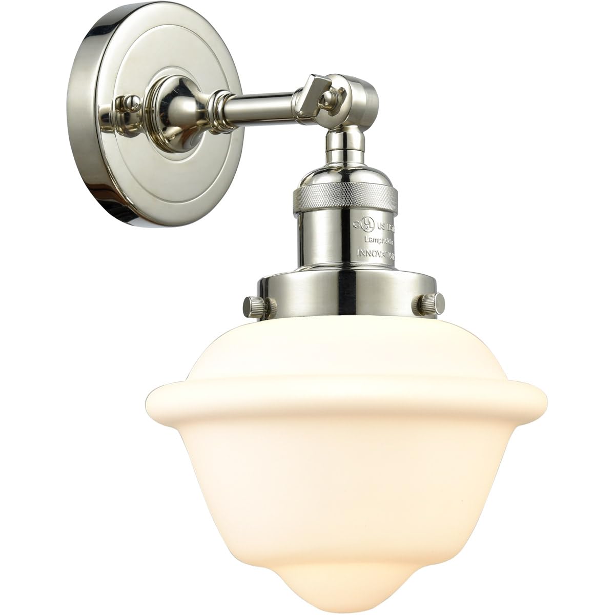 Innovations 201F-PN-G531-LED 12-Inch LED Semi-Flush Mount Ceiling Light Fixture in Polished Nickel - Modern Lighting for Bedroom, Kitchen, Hallway & Entryway
