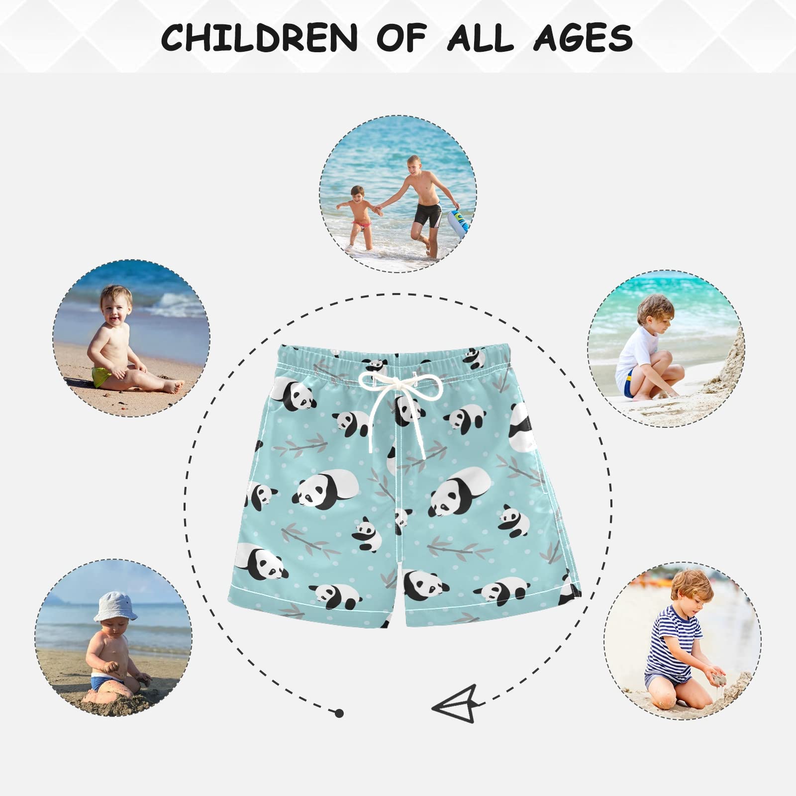 **Boys Swim Trunks for Kids 2-14 Years - Quick Dry Swim Shorts with UPF 50+ Sun Protection - Perfect for Beach, Pool & Water Play**