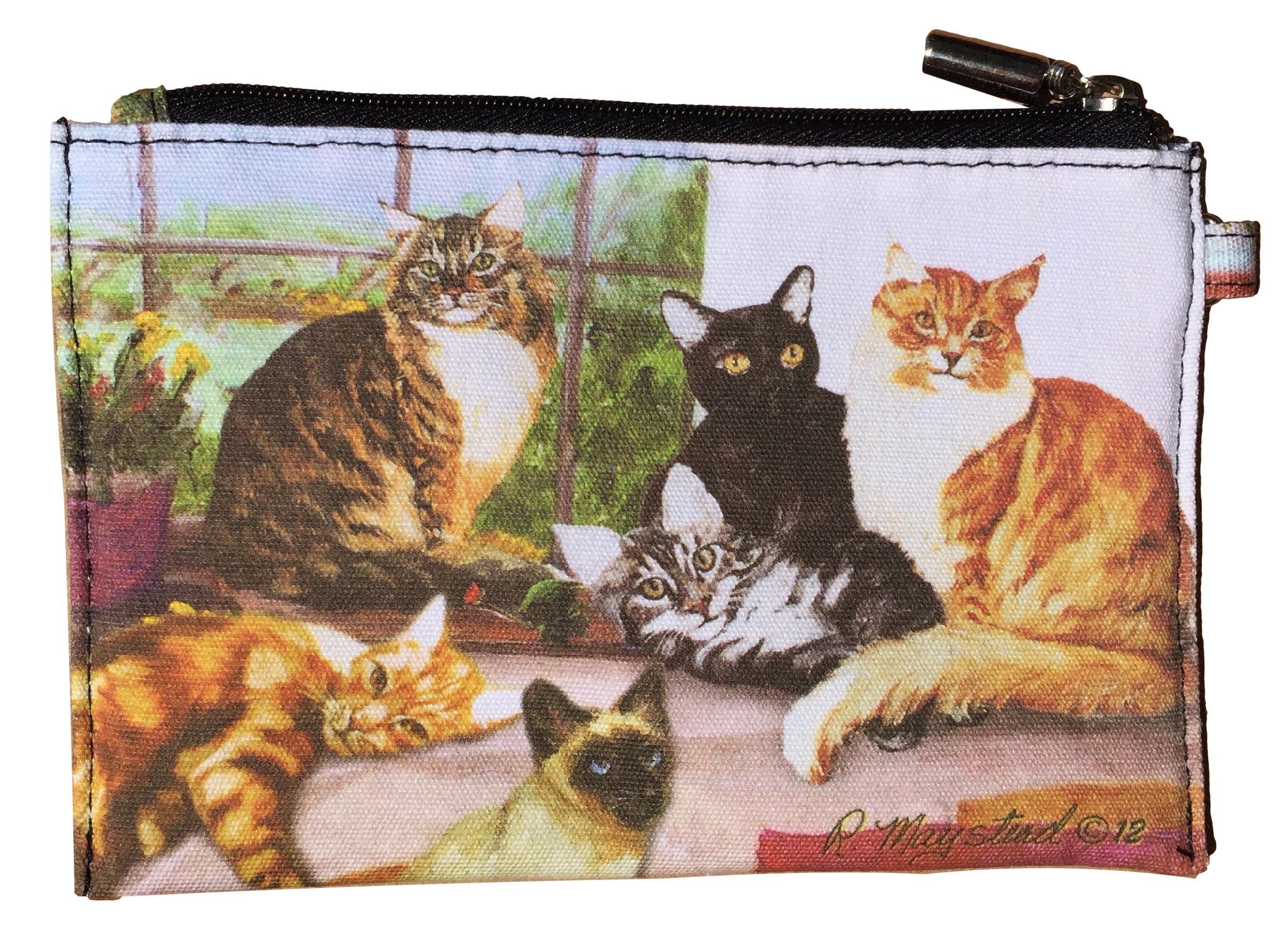 Cute Cat Zippered Pouch Coin Purse for Women - Small Wallet for Cash, Cards & Coins - Perfect for Travel, Shopping & Daily Use