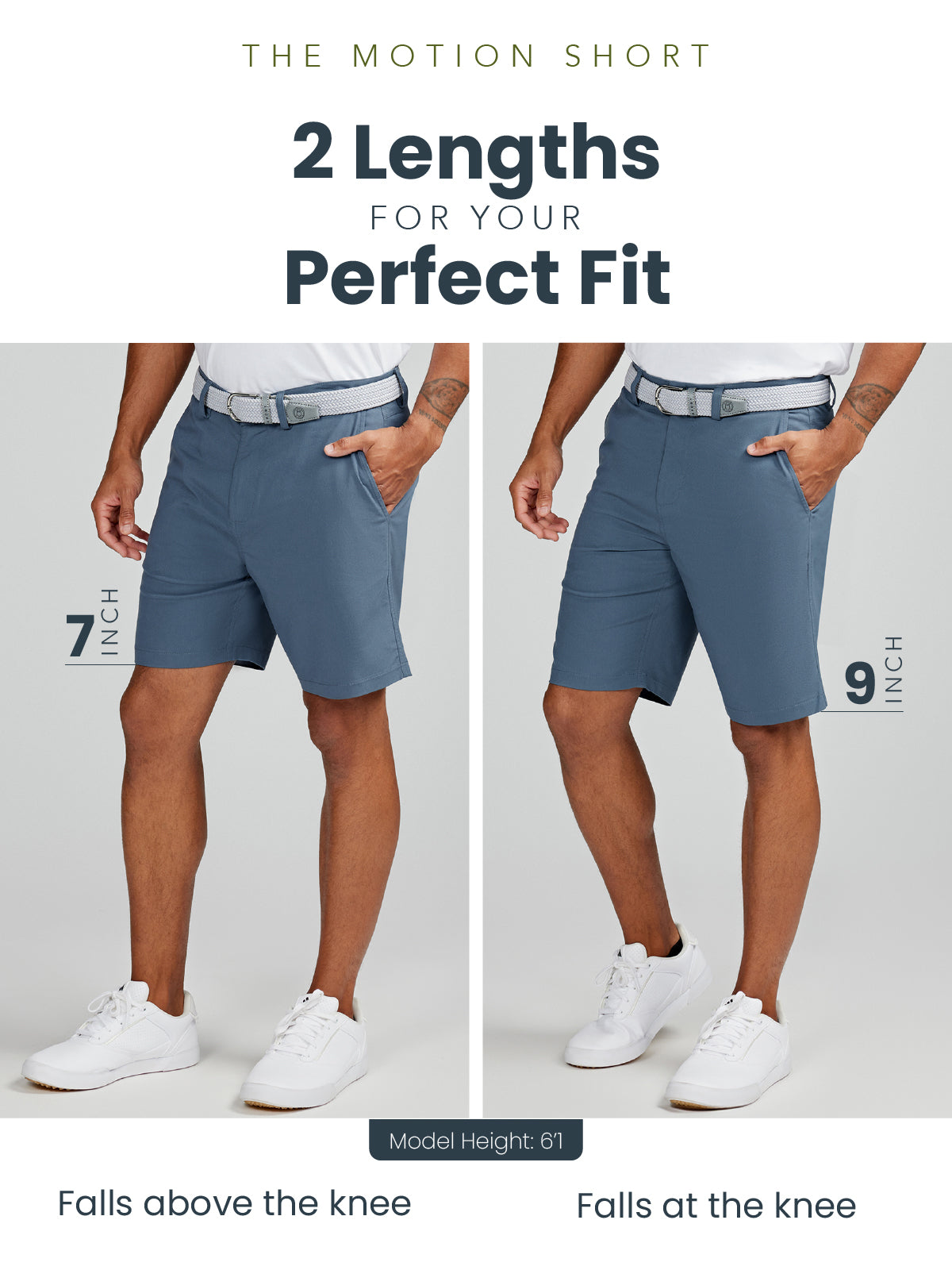 Motion 9in Shorts for Men - Lightweight Quick-Dry Athletic Running Shorts with Pockets - Perfect for Gym, Jogging, and Outdoor Activities