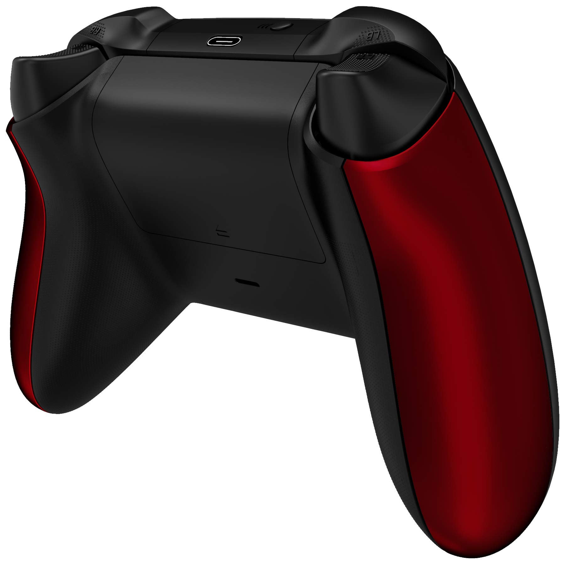 eXtremeRate Soft Touch Scarlet Red Controller Grip & Side Rails for Xbox Series X/S - Replacement Parts for Xbox Core Wireless Controller (Controller Not Included) - Perfect for Gaming, Streaming & Long Play Sessions