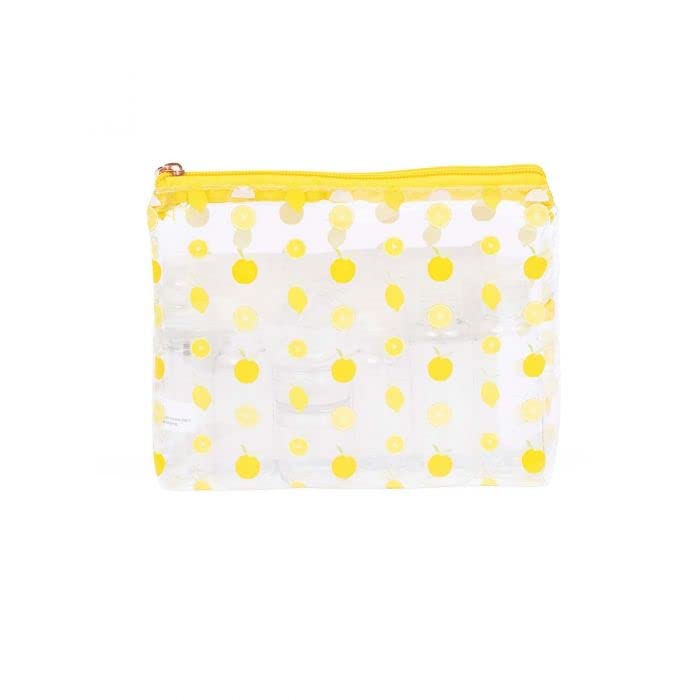 MIAMICA Lemon Women's TSA Approved Travel Bottle Set with Toiletry Bag - Perfect for Airplane Carry-On, Gym Essentials & Vacation Packing
