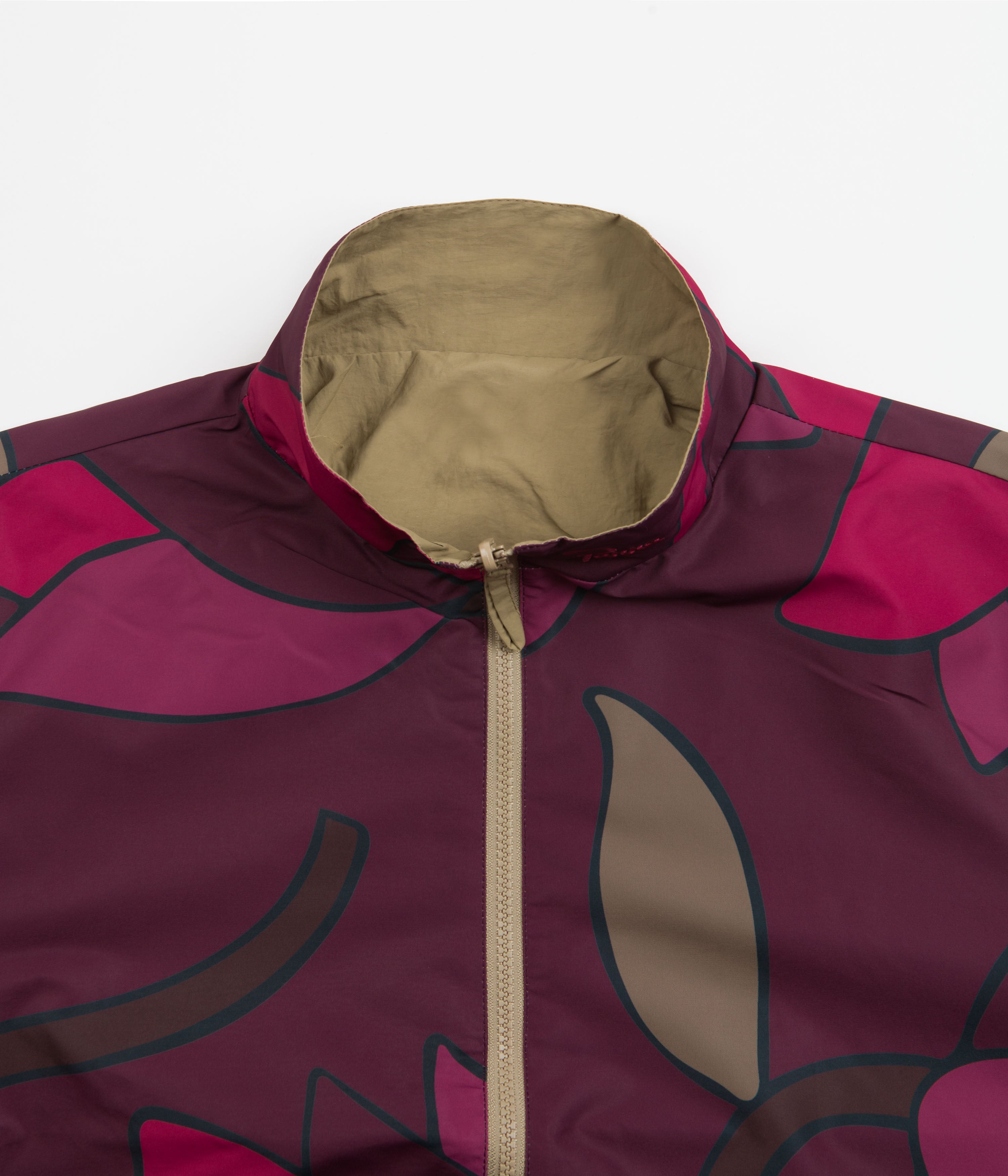 Parra The Secret Garden Track Jacket - Premium Wine Red Athletic Jacket for Men & Women | Perfect for Running, Gym Workouts & Streetwear Fashion
