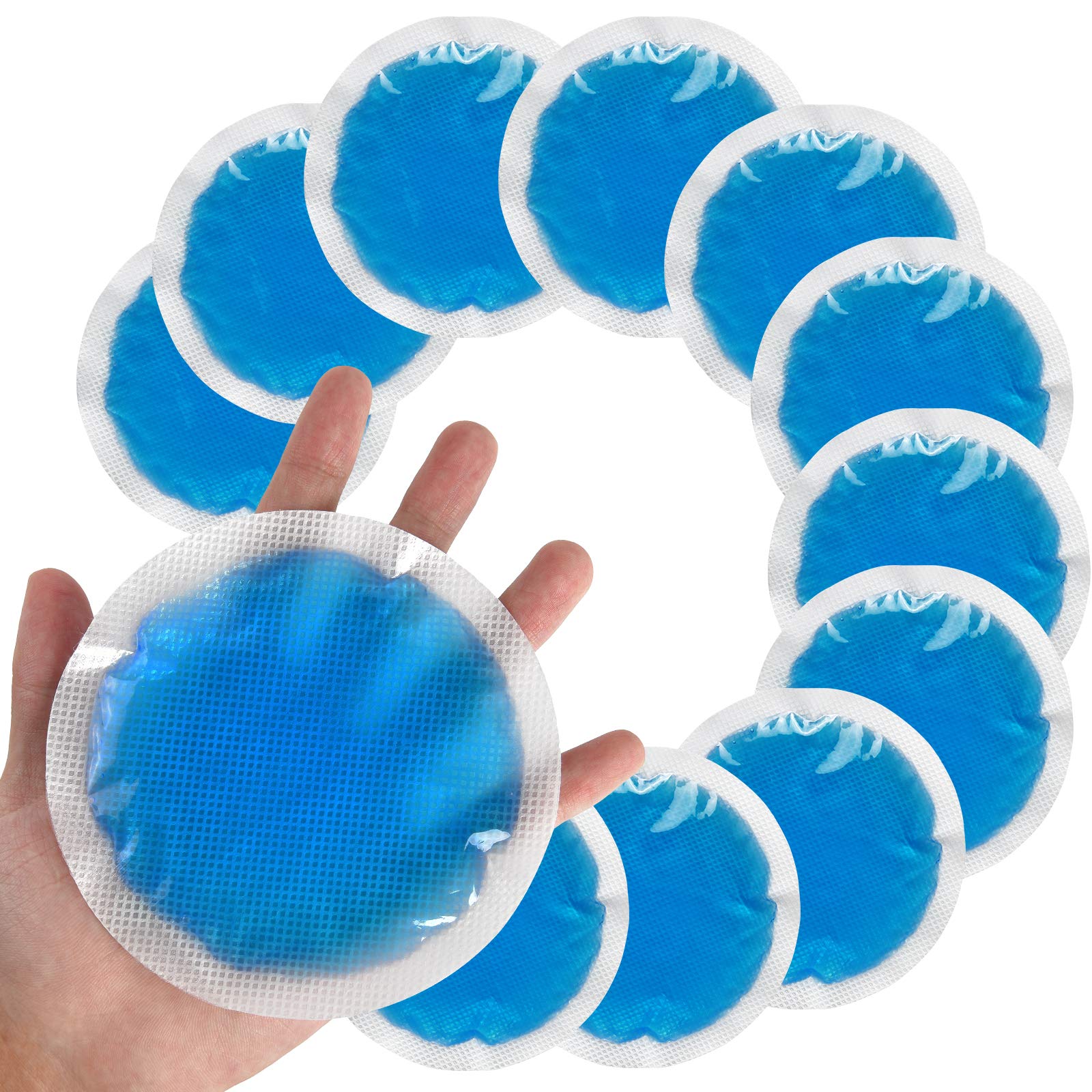 Reusable Ice Packs for Injuries - 12 Pack Soft Small Gel Ice Packs for Kids & Adults | Cold Compress for Pain Relief, Swelling, Wisdom Teeth, Face, Breast, Allergies & Small Wounds | Perfect for First Aid, Sports Injuries & Post-Surgery Recovery