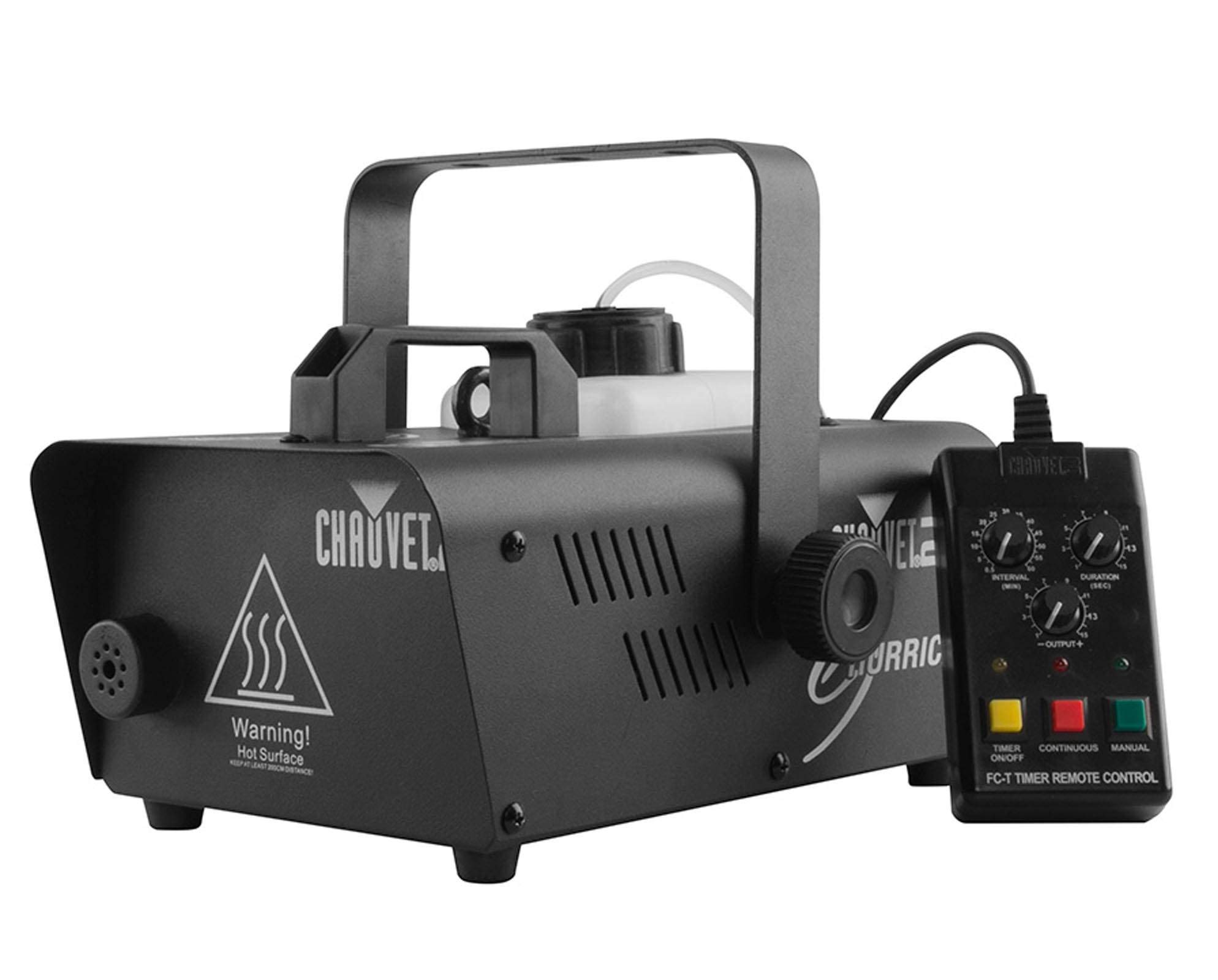 Chauvet DJ Hurricane Fog Machine & Smoke Machine with 1 Gallon Fog Fluid (2-Pack) - Perfect for DJ Parties, Halloween Events, and Stage Performances