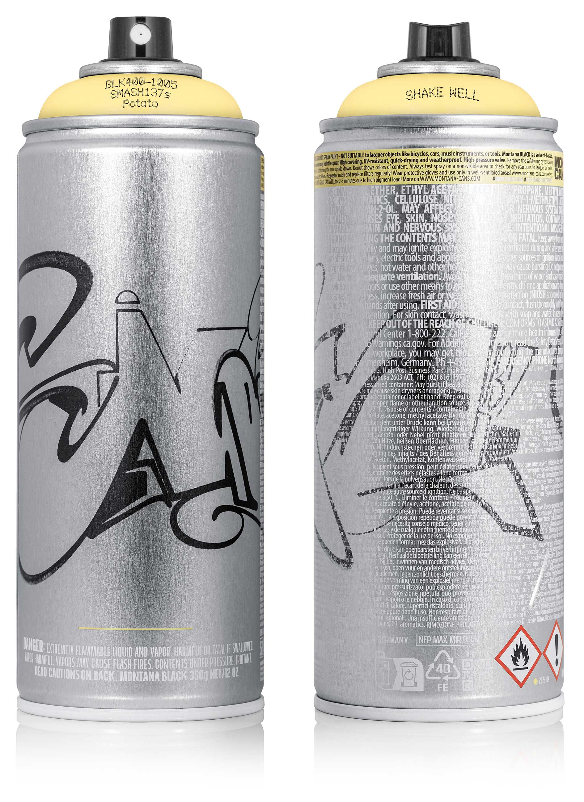 Montana Black Collector Artist Edition SMASH 137 Spray Paint - Premium Graffiti & Street Art Supplies for Walls, Canvas & DIY Projects