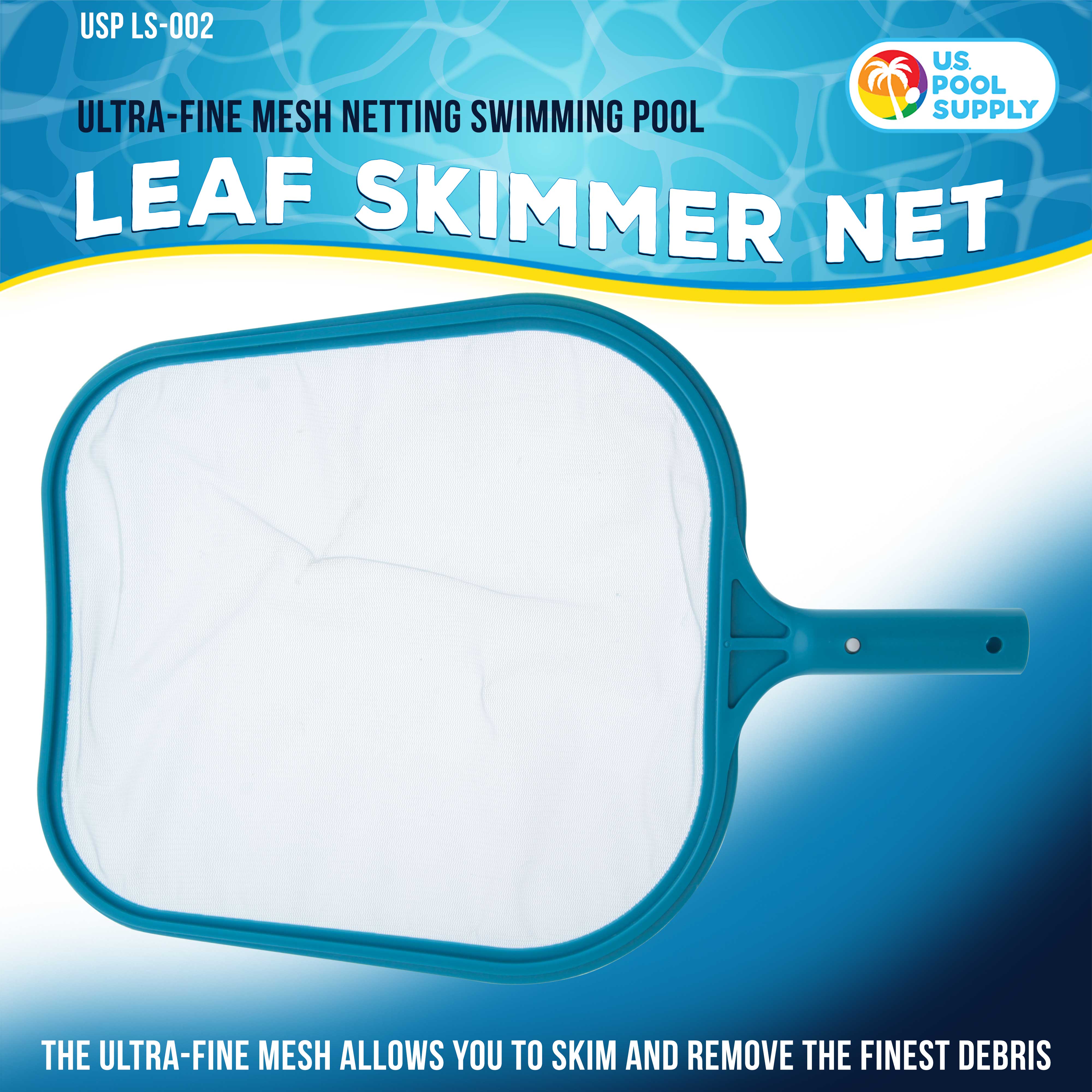 **Professional Swimming Pool Leaf Skimmer Net - Ultra Fine Mesh for Debris Removal - Ideal for Pools, Spas & Ponds - Easy Maintenance & Cleaning**    *(Use Case: Perfect for keeping your swimming pool, spa, or pond crystal clear by effortlessly removing leaves, insects, and fine debris.)*