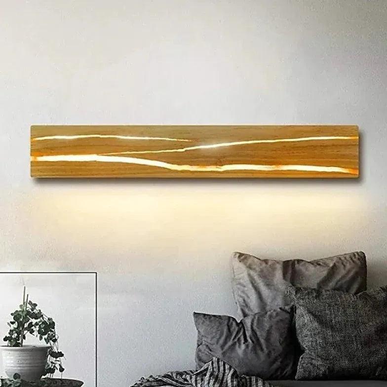 Adjustable Wooden Bedside Reading Lamp - Warm LED Light for Night Reading, Study, and Relaxation in Bedroom or Living Room