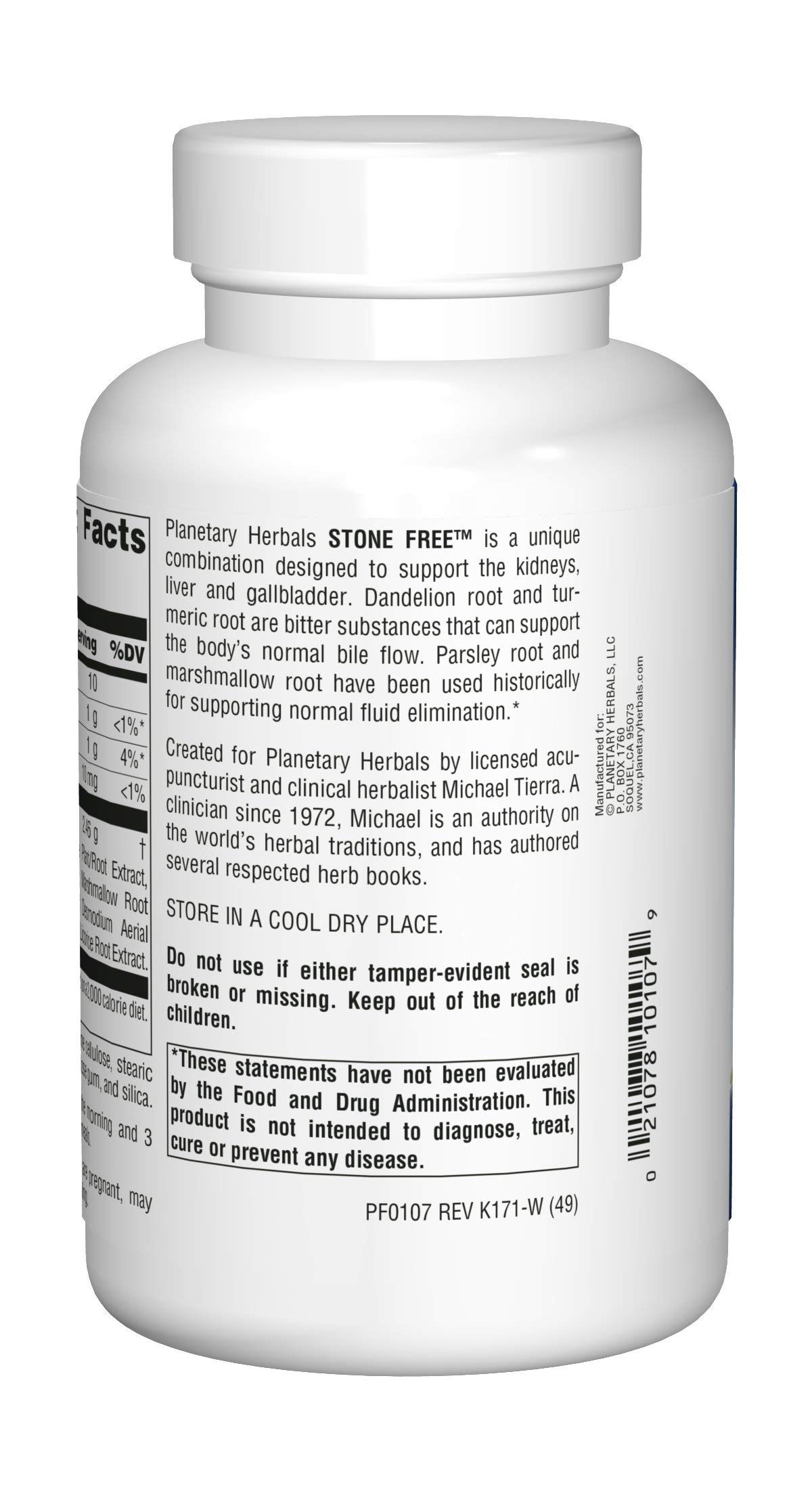 Planetary Herbals Stone Free 820mg - Natural Kidney & Gallbladder Support Supplement (180 Tablets) | Herbal Detox & Urinary Tract Health for Men & Women