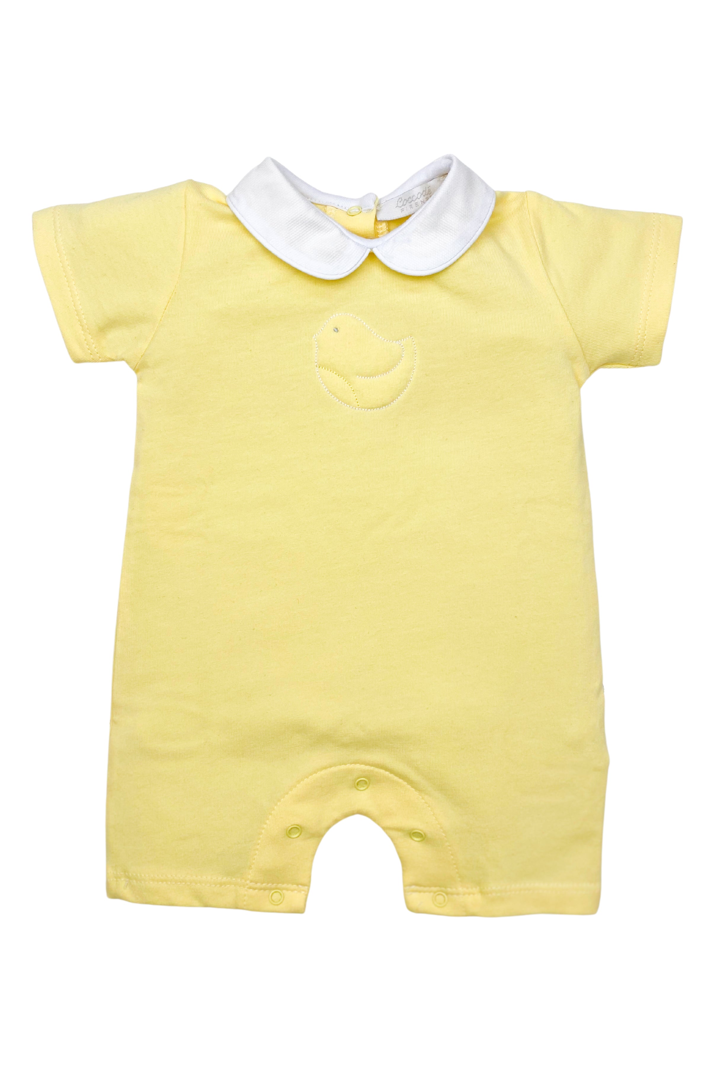Ren Collared Chick Romper - Stylish Baby Girl Outfit for Casual Wear, Photoshoots & Special Occasions