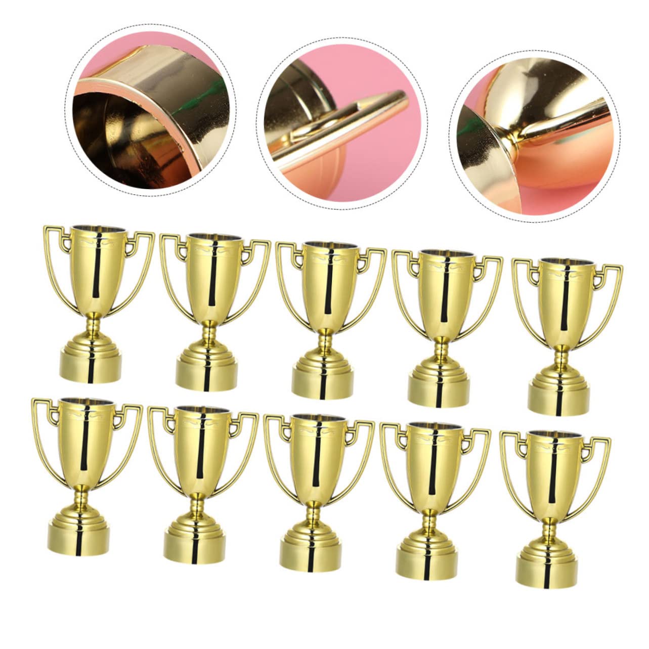 BESPORTBLE 20-Piece Plastic Trophy Reward Set for Kids - Perfect for Sports Awards, Classroom Prizes & Motivational Gifts