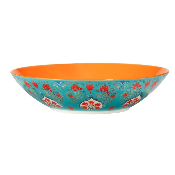 Francesca Soup Pasta Bowls Set of 4 - Premium Ceramic Pasta Bowls for Soup, Salad, Pasta & Dessert - Microwave & Dishwasher Safe - Perfect for Dining, Entertaining & Gifting