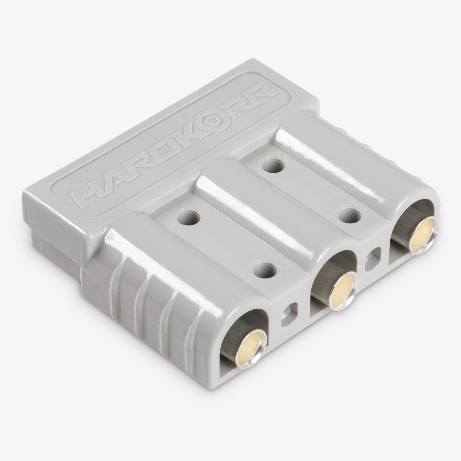 50A Anderson Style 3 Pin Electrical Connector - High Power DC Connection for Solar Panels, RVs, and Marine Applications
