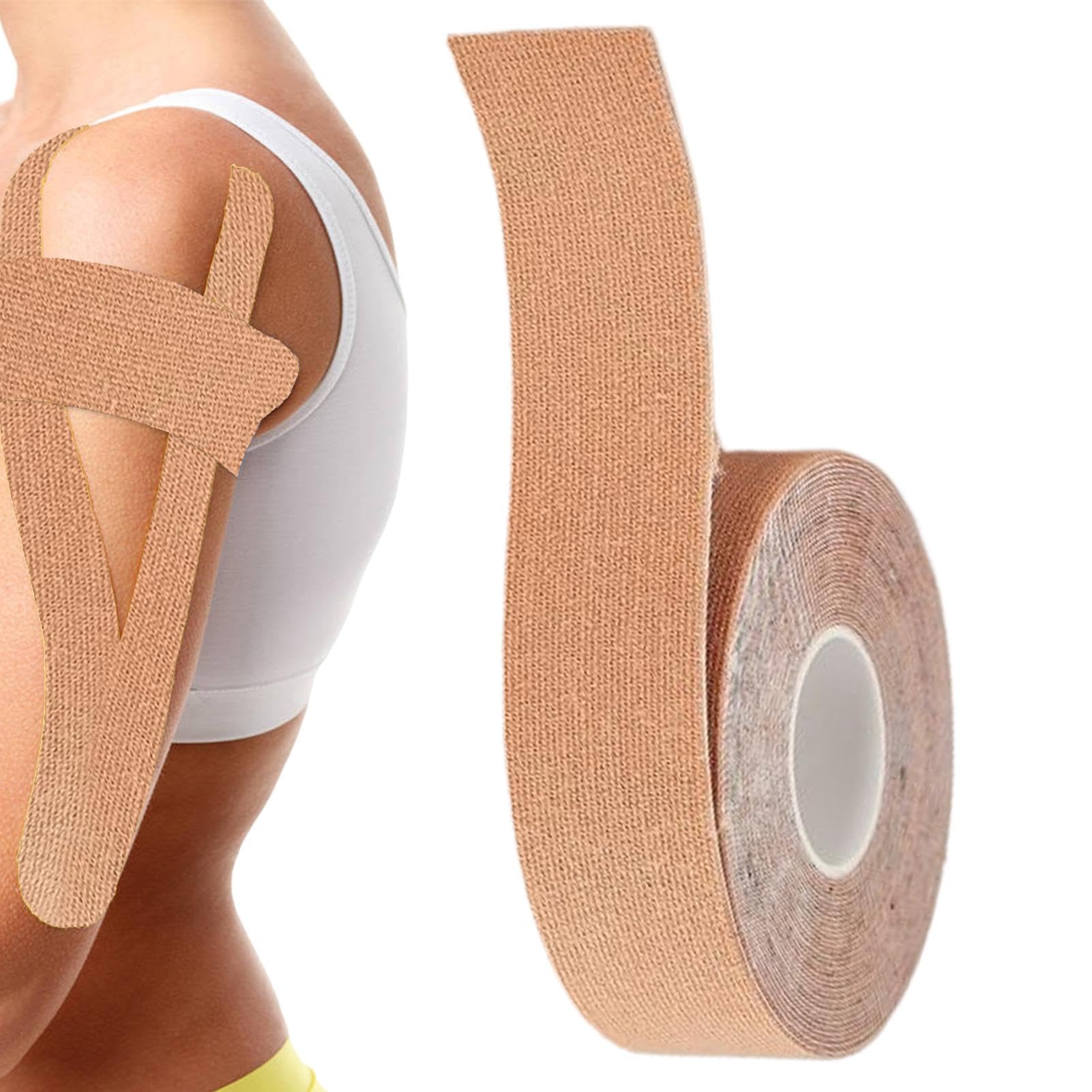 Waterproof Breathable Sports Tape - Elastic Athletic Tape for Weightlifting, Gym, Running, Tennis, Swimming & Football | Durable & Sweat-Resistant for Workouts & Sports Activities