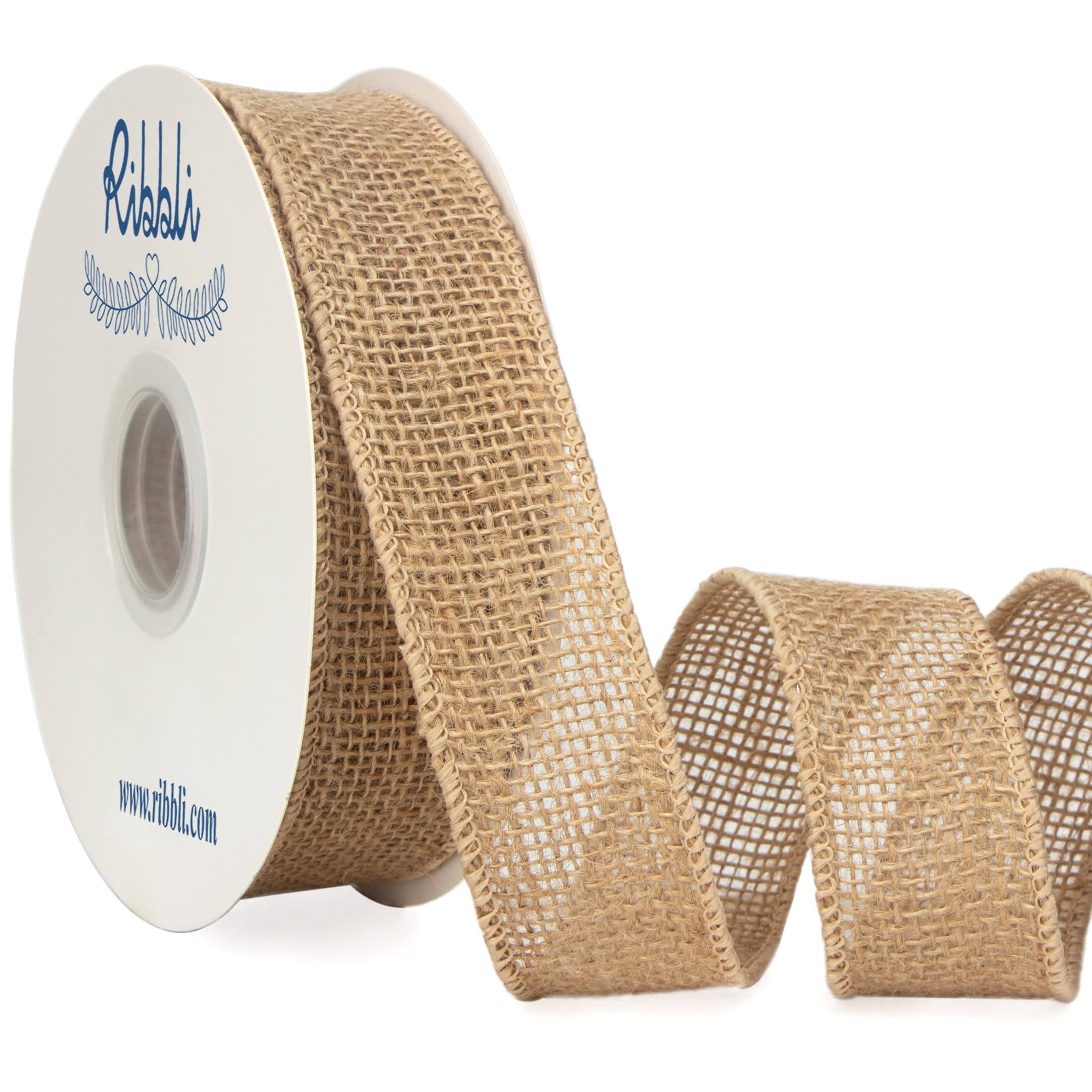 Natural Jute Burlap Ribbon 1.5