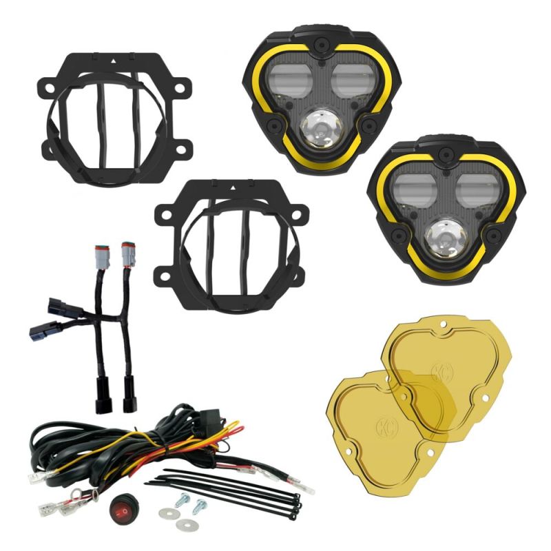 FLEX ERA® 3 Dual Mode SAE Fog LED Light Pods - 2 Light Master Kit for Subaru Crosstrek & Forester - Perfect for Off-Roading, Night Driving & Adventure Vehicles