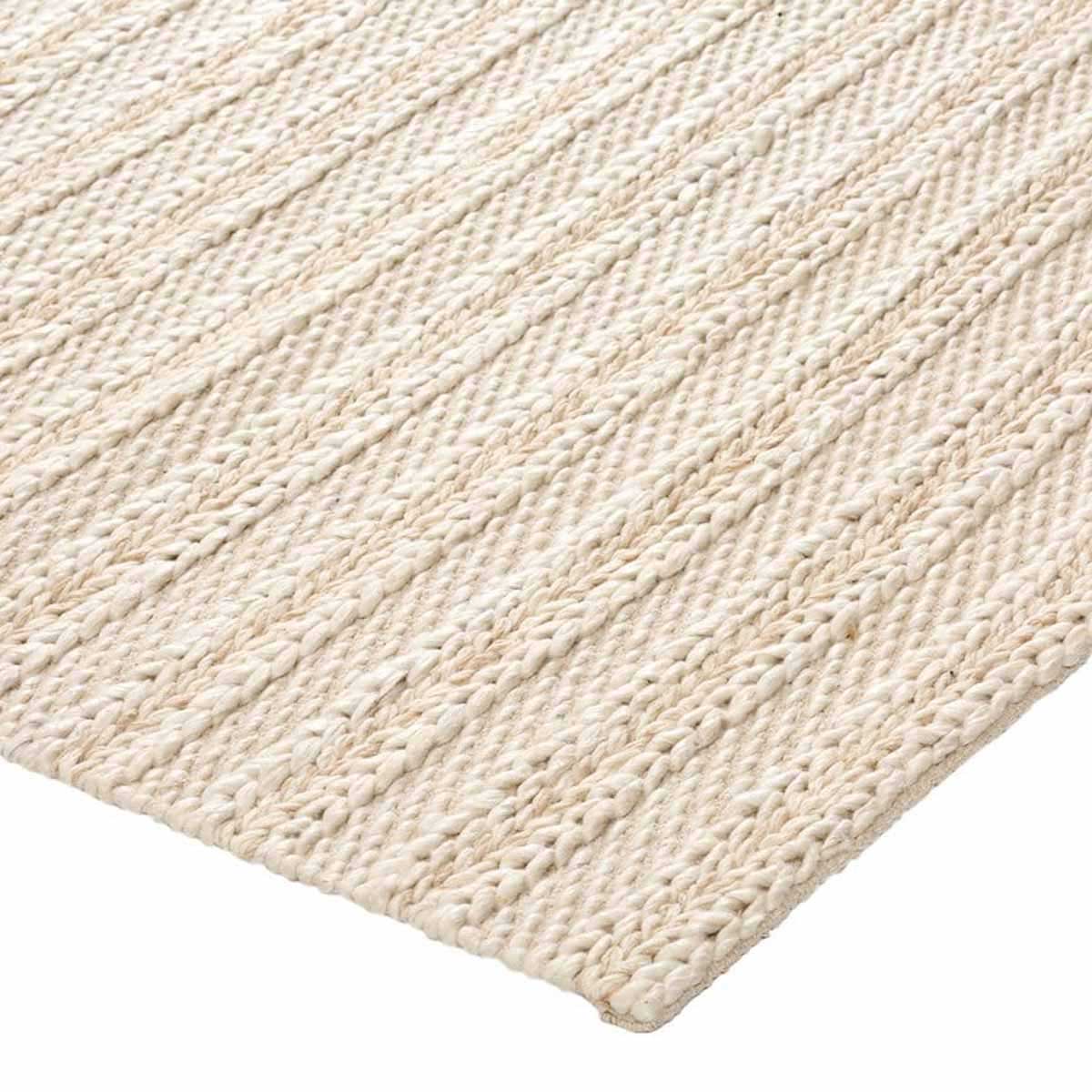 Handwoven Isabella Braided Rug - Soft Cotton Jute Blend for Living Room, Bedroom & Nursery - Non-Slip Eco-Friendly Floor Mat for Home Decor