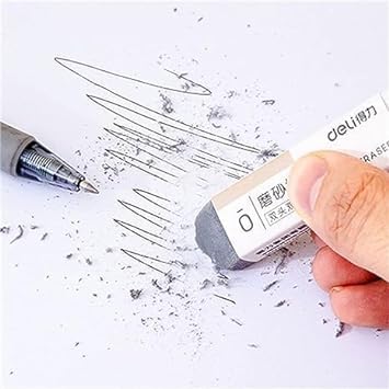 Premium Matte Ink Eraser Pen - Grey Frosted Ballpoint & Fountain Pen Eraser for Office, School & Stationery Supplies | Perfect for Writing, Note-Taking & Document Correction