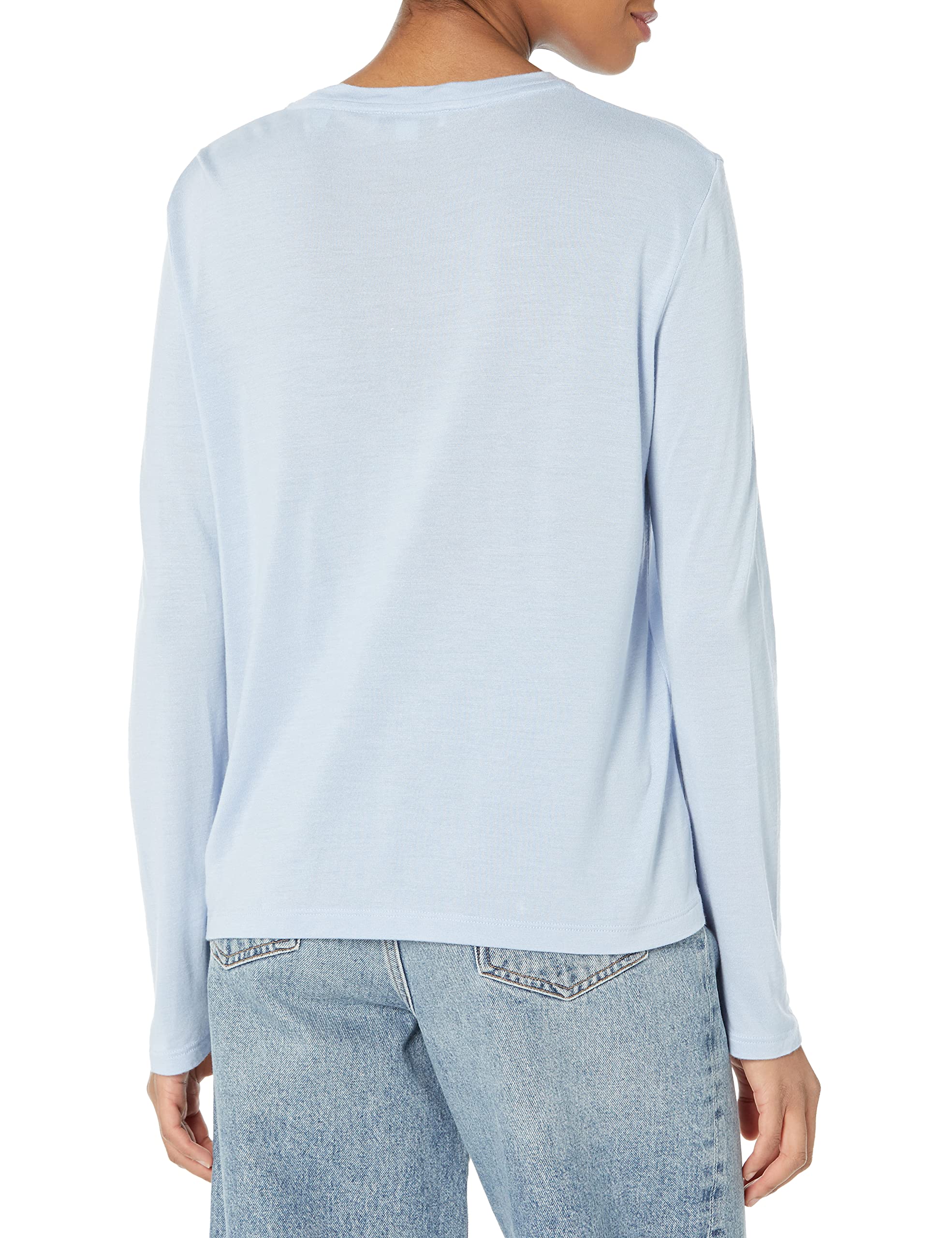 Vince Women's Long Sleeve Easy Tee - Soft Casual Basic T-Shirt for Everyday Wear | Perfect for Work, Lounge & Weekend Outfits