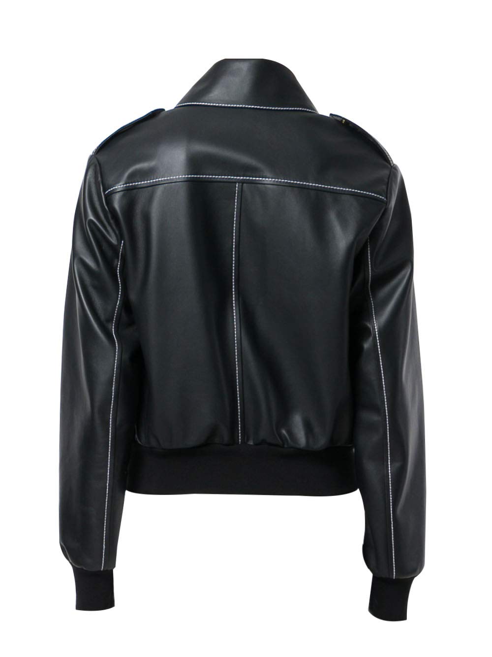Women's Black Leather Jacket - Stylish Biker Jacket for Women | Perfect for Motorcycle Riding, Night Out & Casual Wear