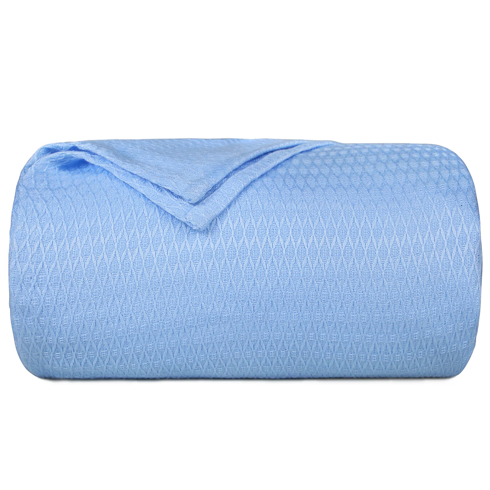 Bamboo Cooling Blanket Twin Size - Lightweight & Breathable Summer Blanket for Hot Sleepers | Soft & Cozy Muslin Throw for Twin Bed | Perfect for Air Conditioning, Lounging, and Hot Weather Comfort
