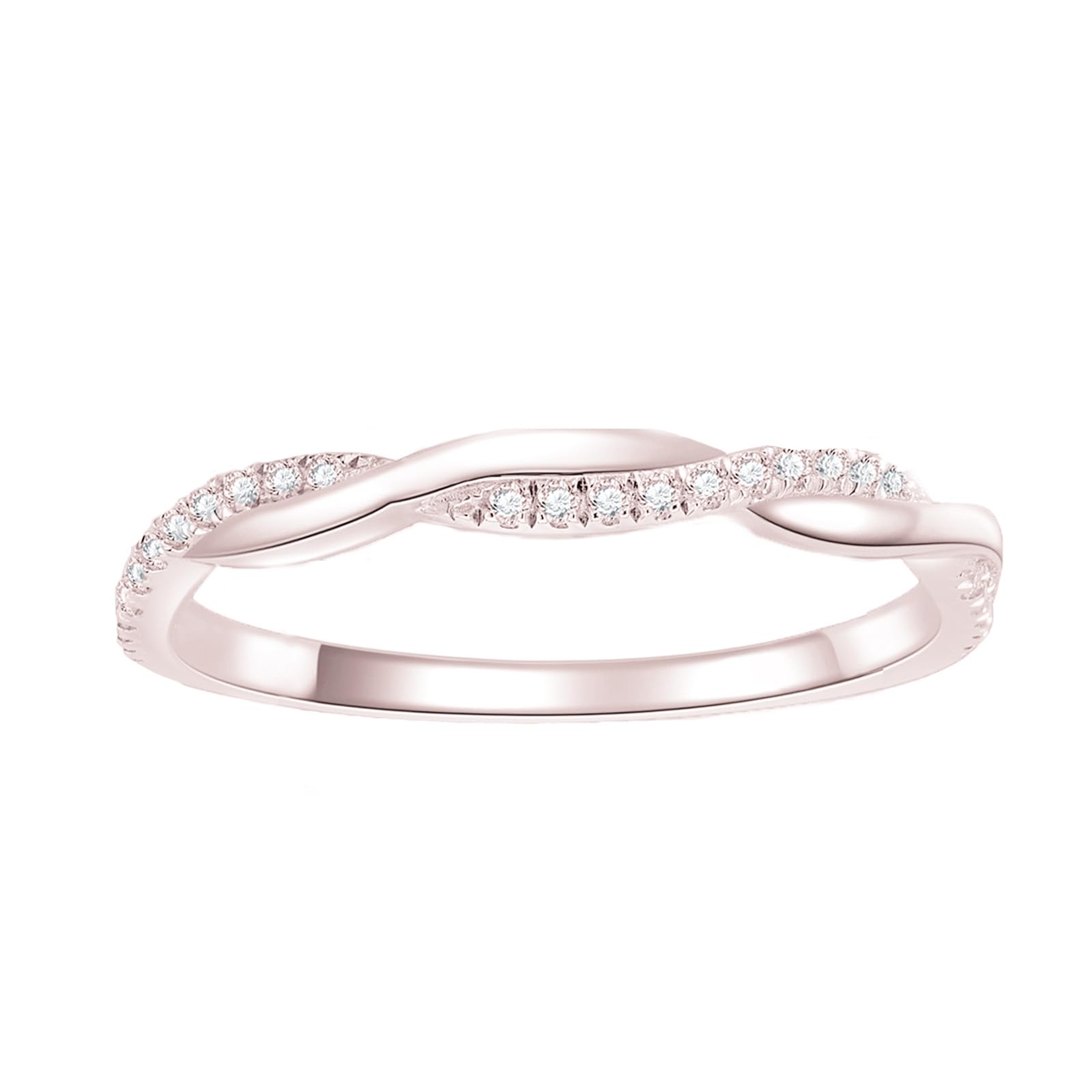 1.0 Carat Moissanite Infinity Twist Heart Cut Engagement Ring Set for Women - Platinum Plated Silver Wedding & Bridal Ring Set - Perfect for Proposals, Anniversaries & Romantic Occasions