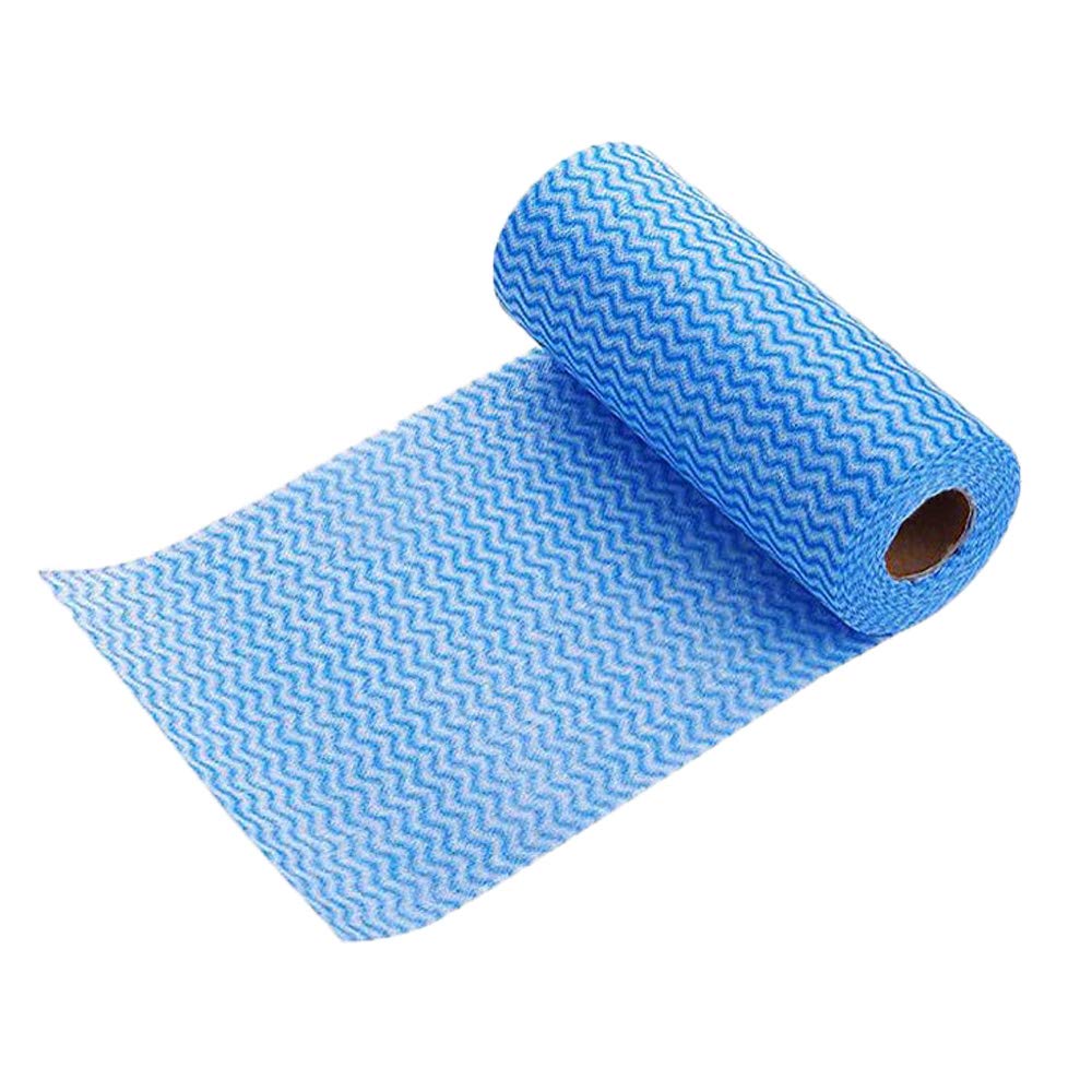 Nanxson Microfiber Dish Towels - Super Absorbent & Reusable Kitchen Cleaning Cloths for Dishes, Countertops & Nonstick Cookware - Oil & Stain Resistant - 1 Roll (Blue) - Perfect for Daily Kitchen Cleaning, Wiping Spills & Polishing Stainless Steel