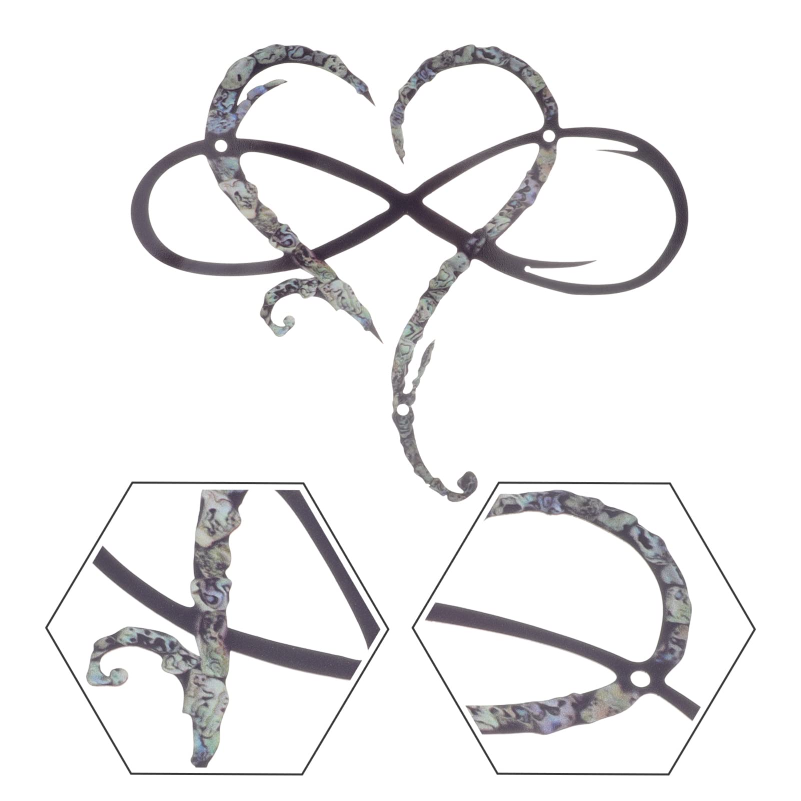 LIOOBO Iron Heart Wall Decor - Metal Heart Sculpture Art for Living Room, Bedroom, Home - Romantic Valentine's Day Gift & Rustic Farmhouse Wall Hanging Decor